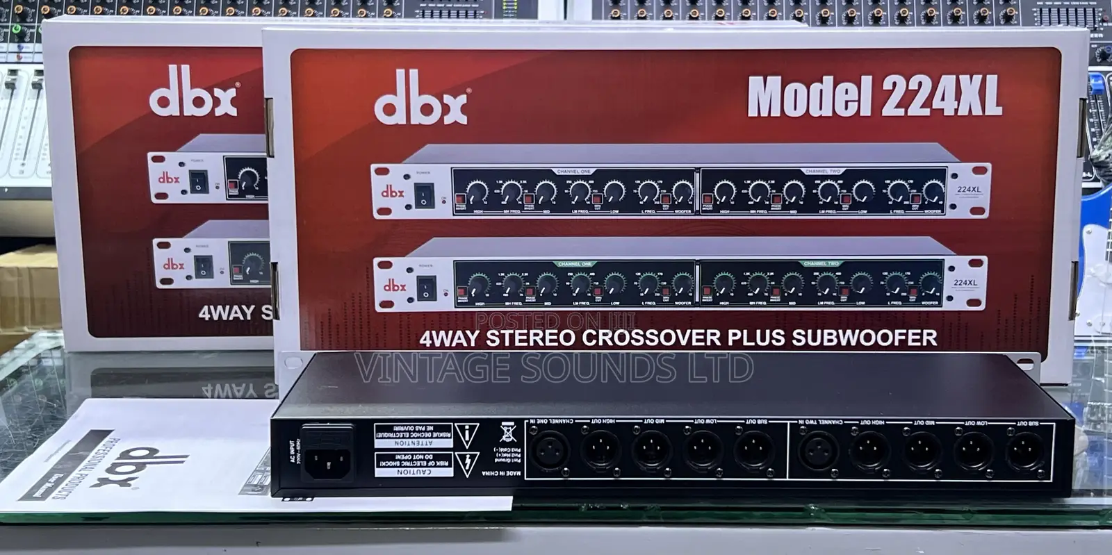 DBX 224xl 4way Crossover With ( Sub Out )