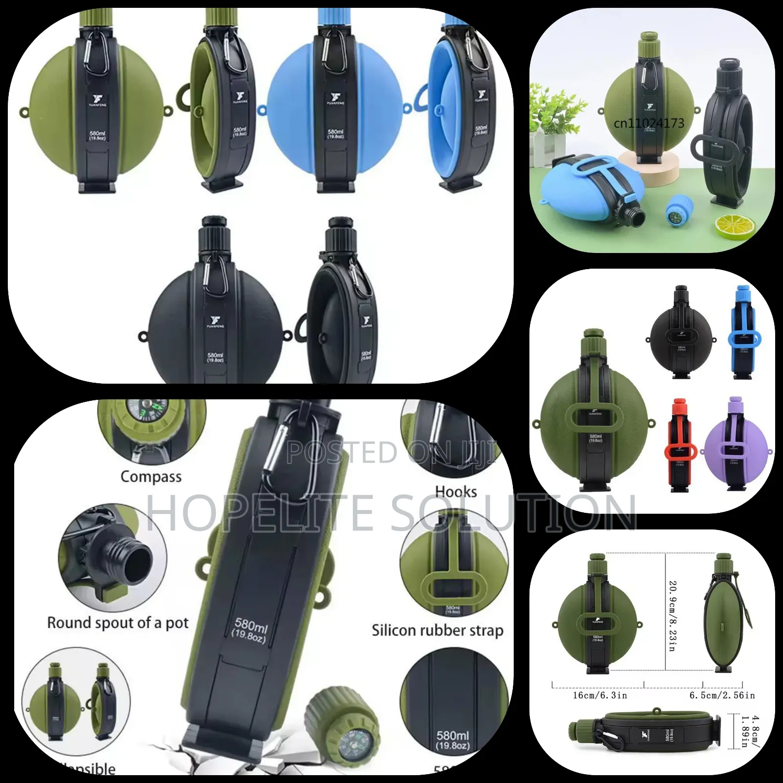Foldable Silicon Water Bottle