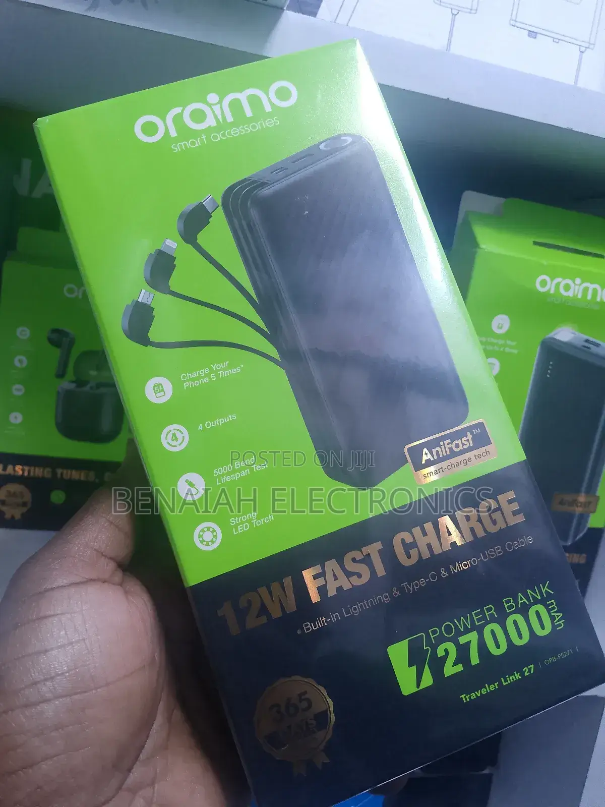 Best Selling Oraimo Powerbank 27000 Mah,Oriy