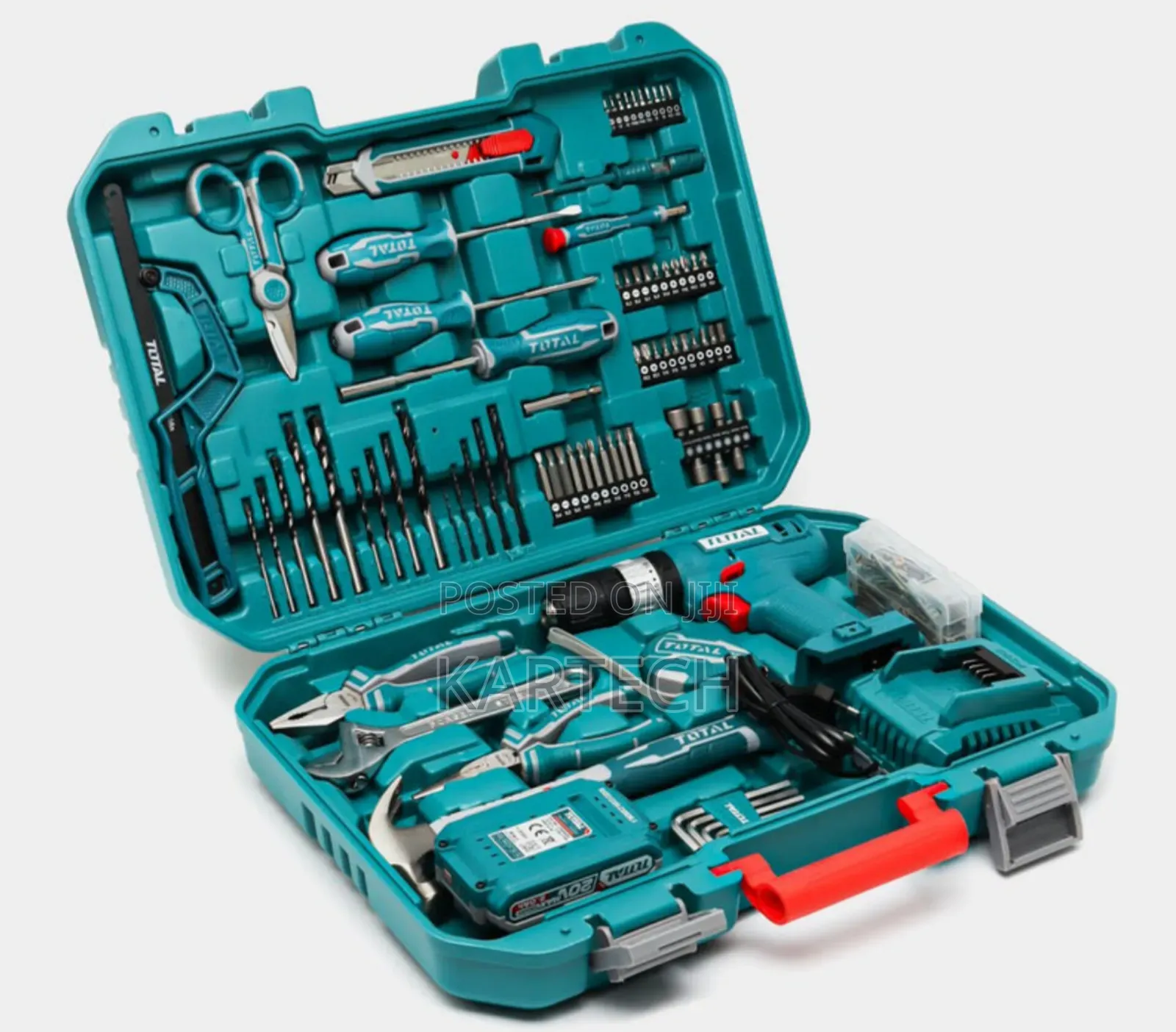 Total Thkthp11652 165 Pc Tools Set 20v Cordless Impact Drill