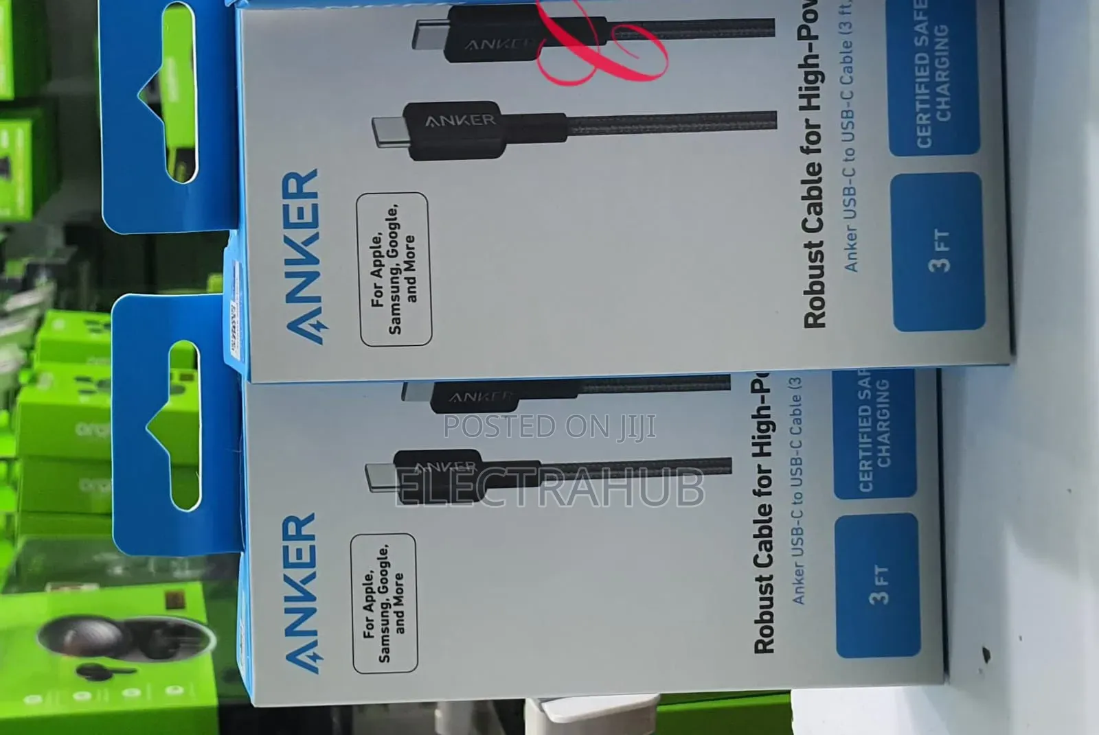 Anker 240w 3ft Usb-C to Usb-C Cable Braided New Sealed