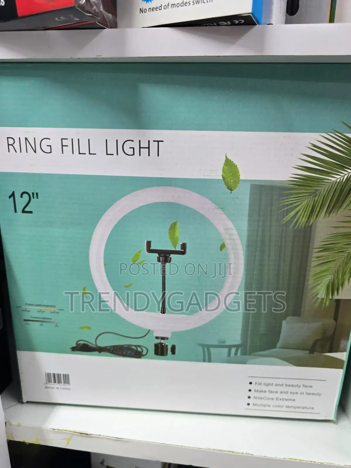 12" Dimmable Ring Fill Light With Stand for Beauty Videos
