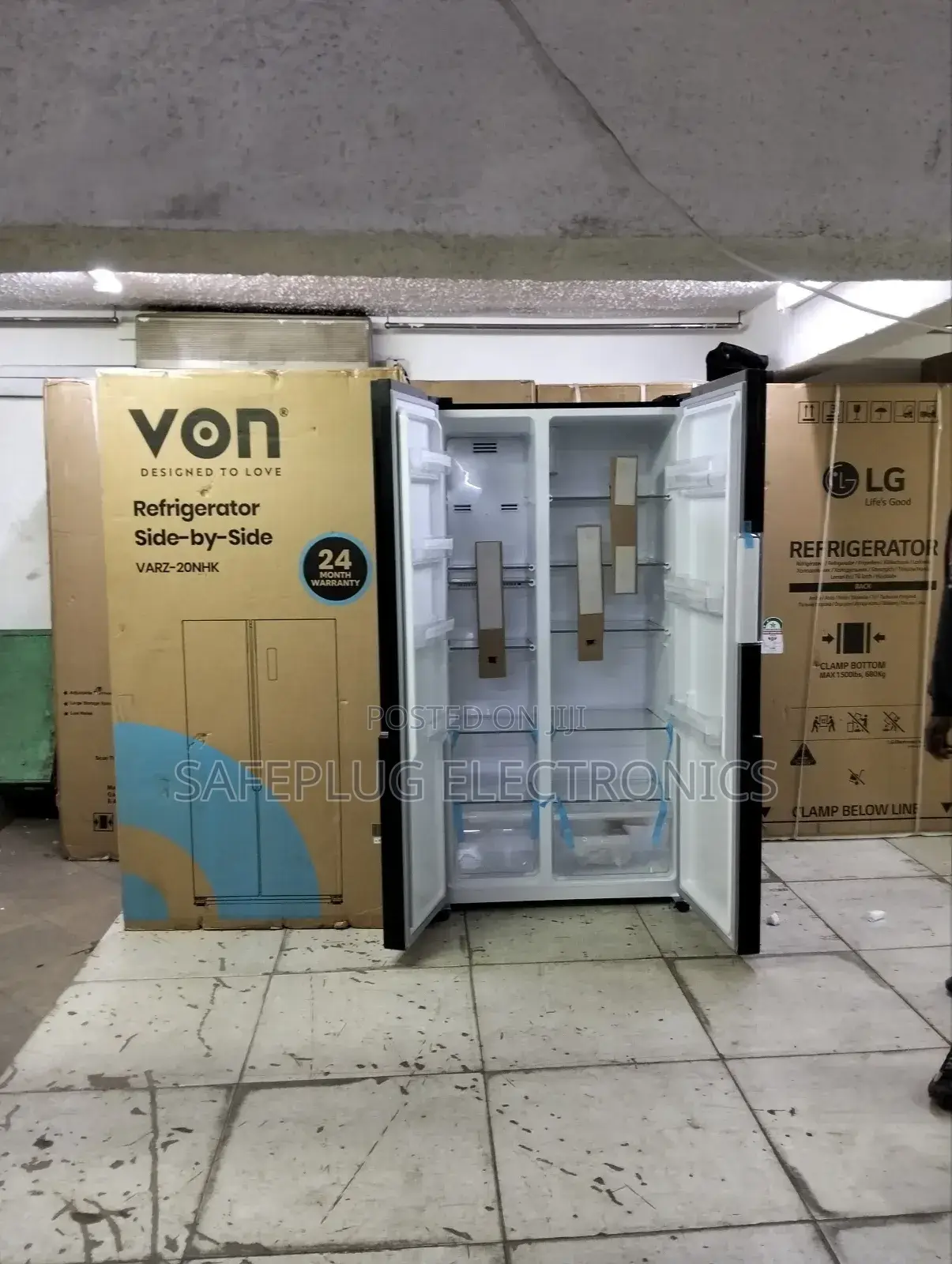 Von 429l Side-by-Side Fridge – Frost Free, Elegant