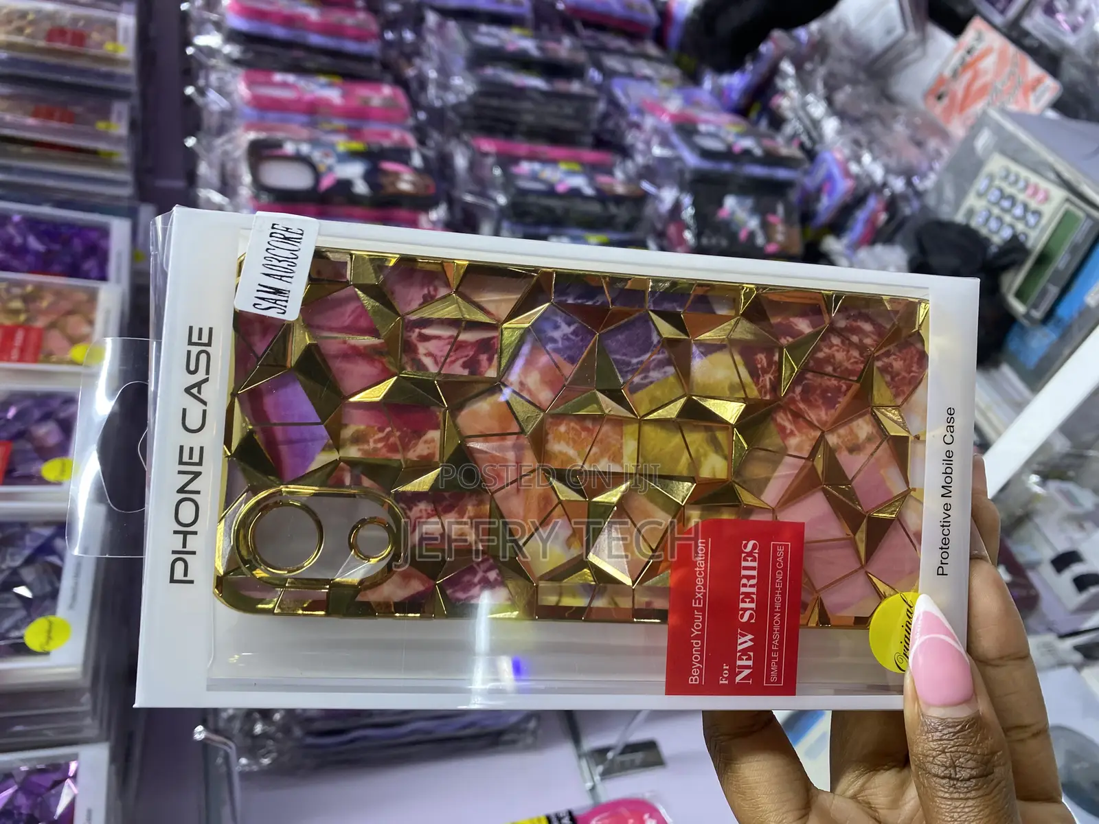 Aikukiki Samsung Galaxy A03 Core Diamond Print Glitter Case