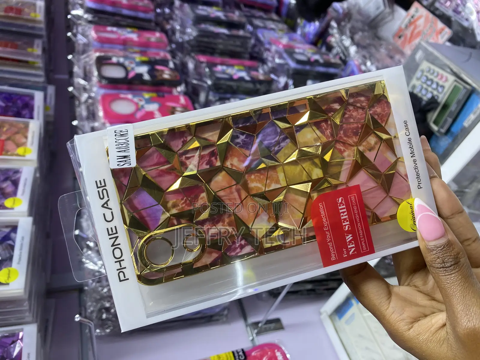 Aikukiki Samsung Galaxy A03 Core Diamond Print Glitter Case