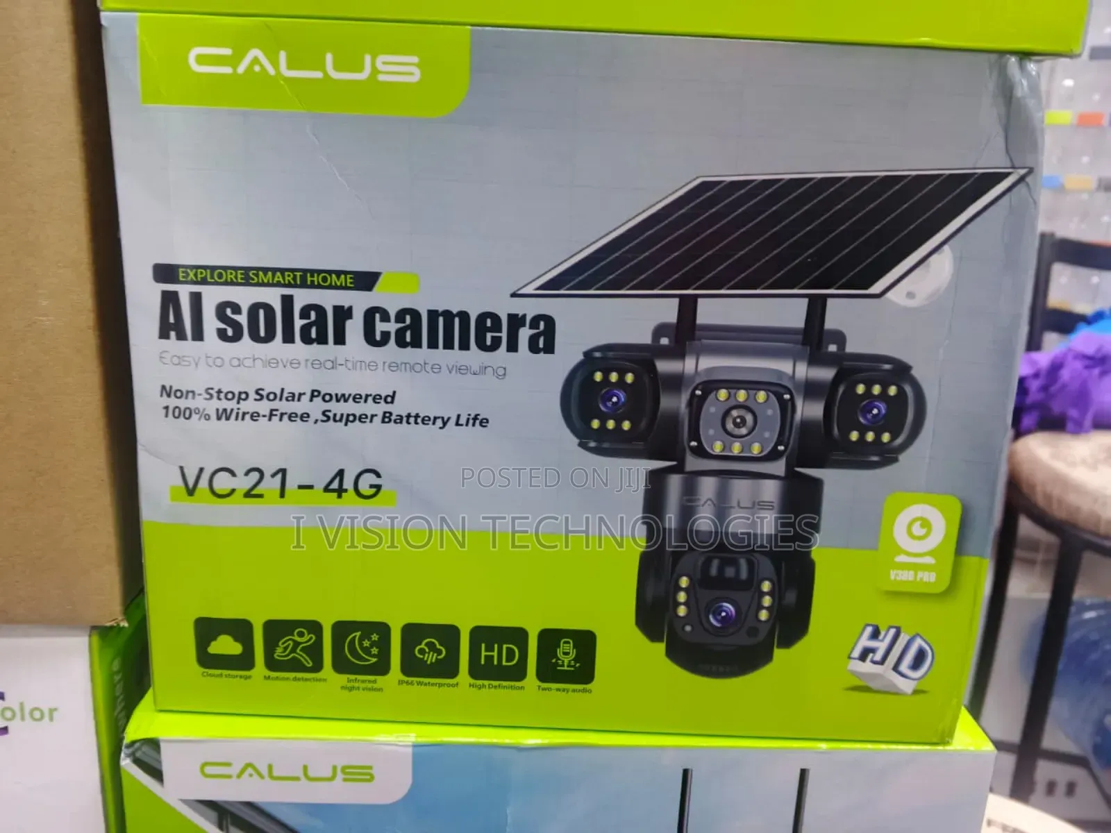 Tripple Lens 3 Solar CCTV Cameras