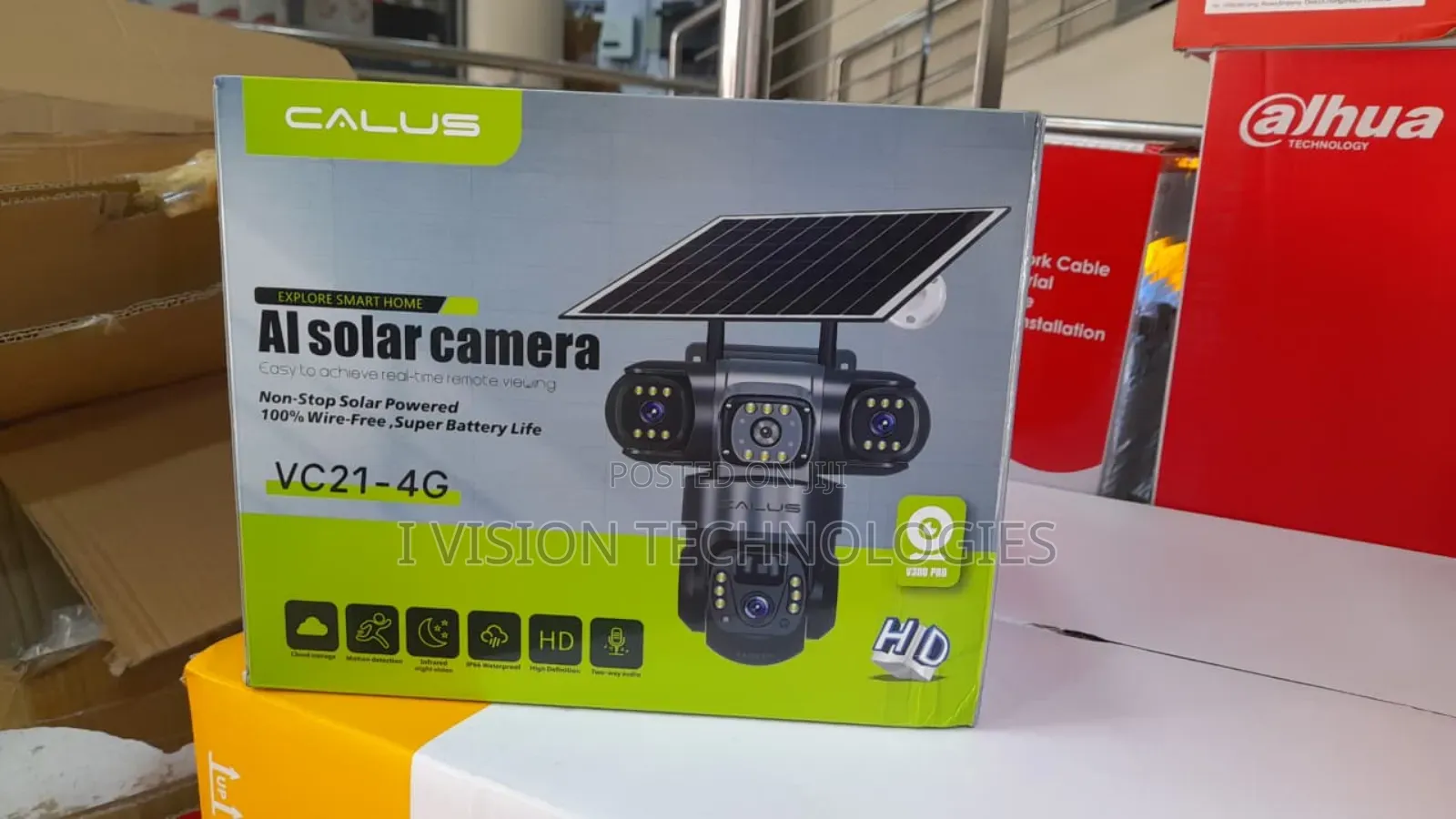 Tripple Lens 3 Solar CCTV Cameras