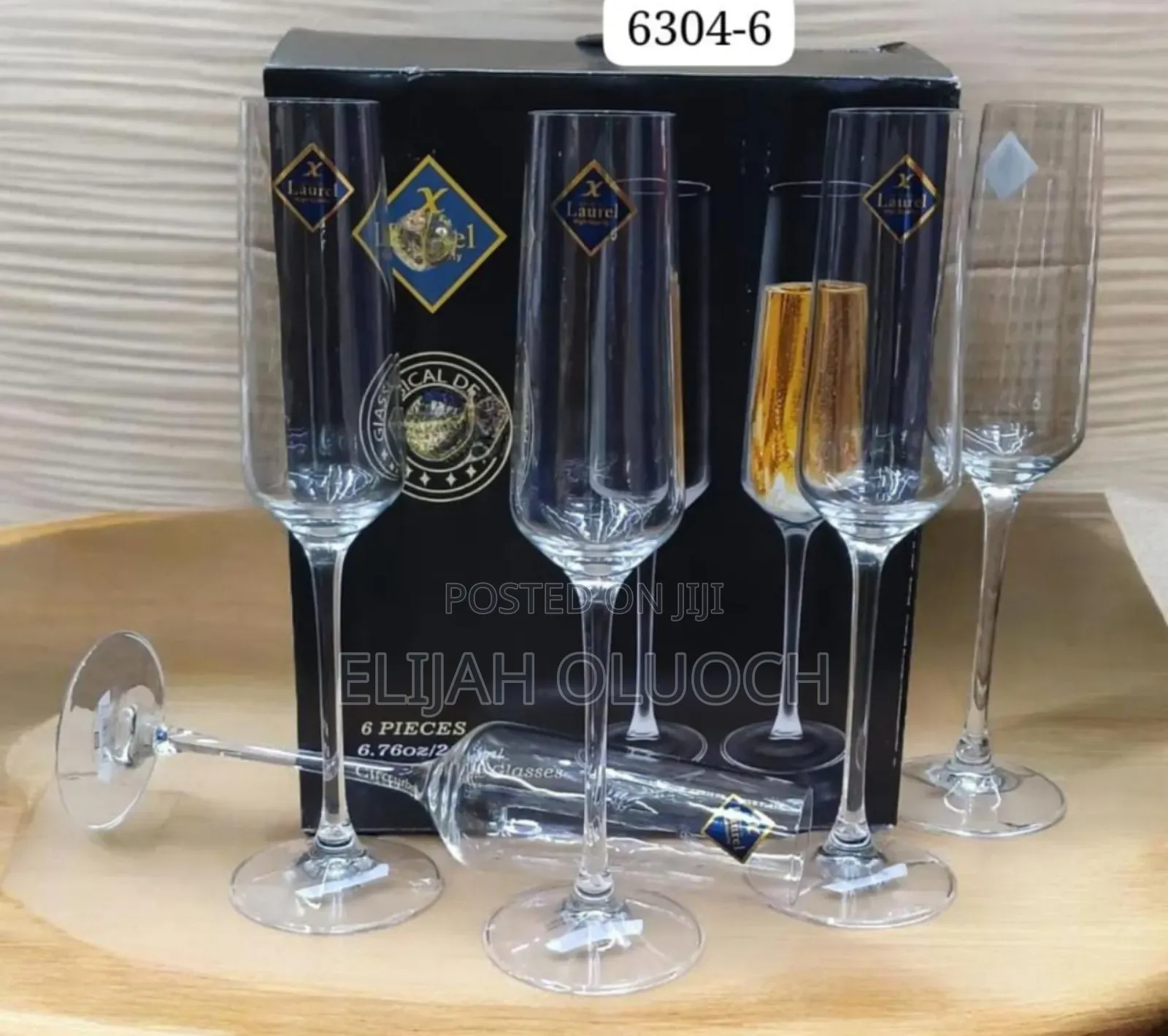 190ml Long Stem Champagne/Flute Glasses