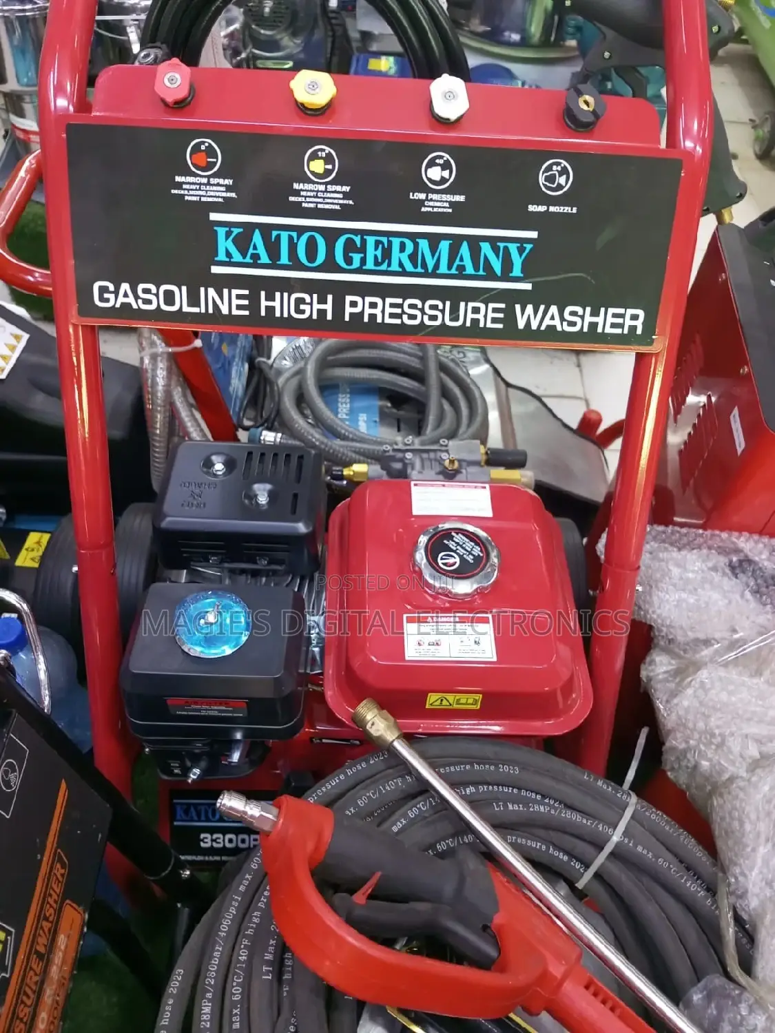 Most Reliable Kato 3300psi Petrol Pressure Washer