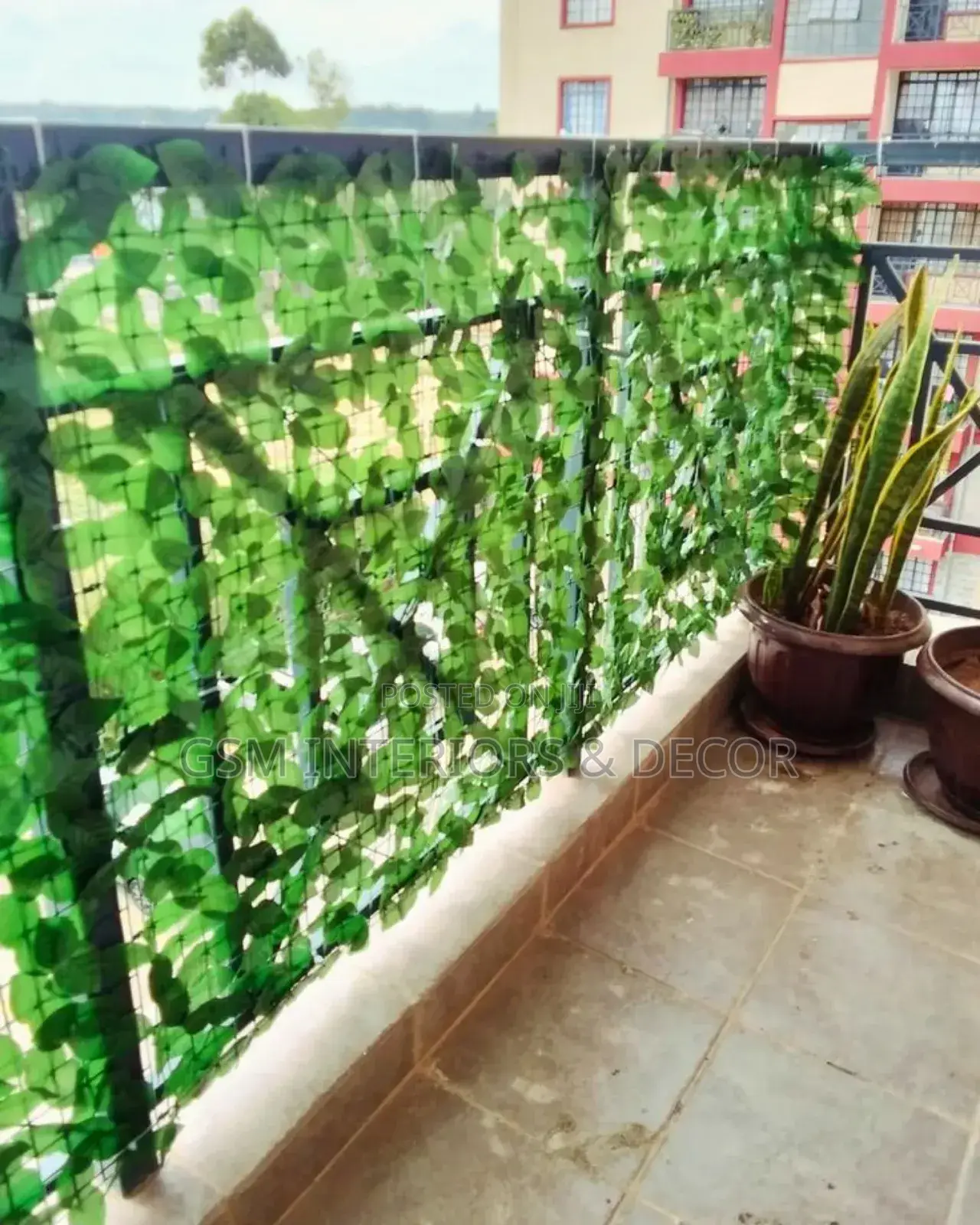Artificial Balcony Privacy Fence( 1metre Height by 3m Long)