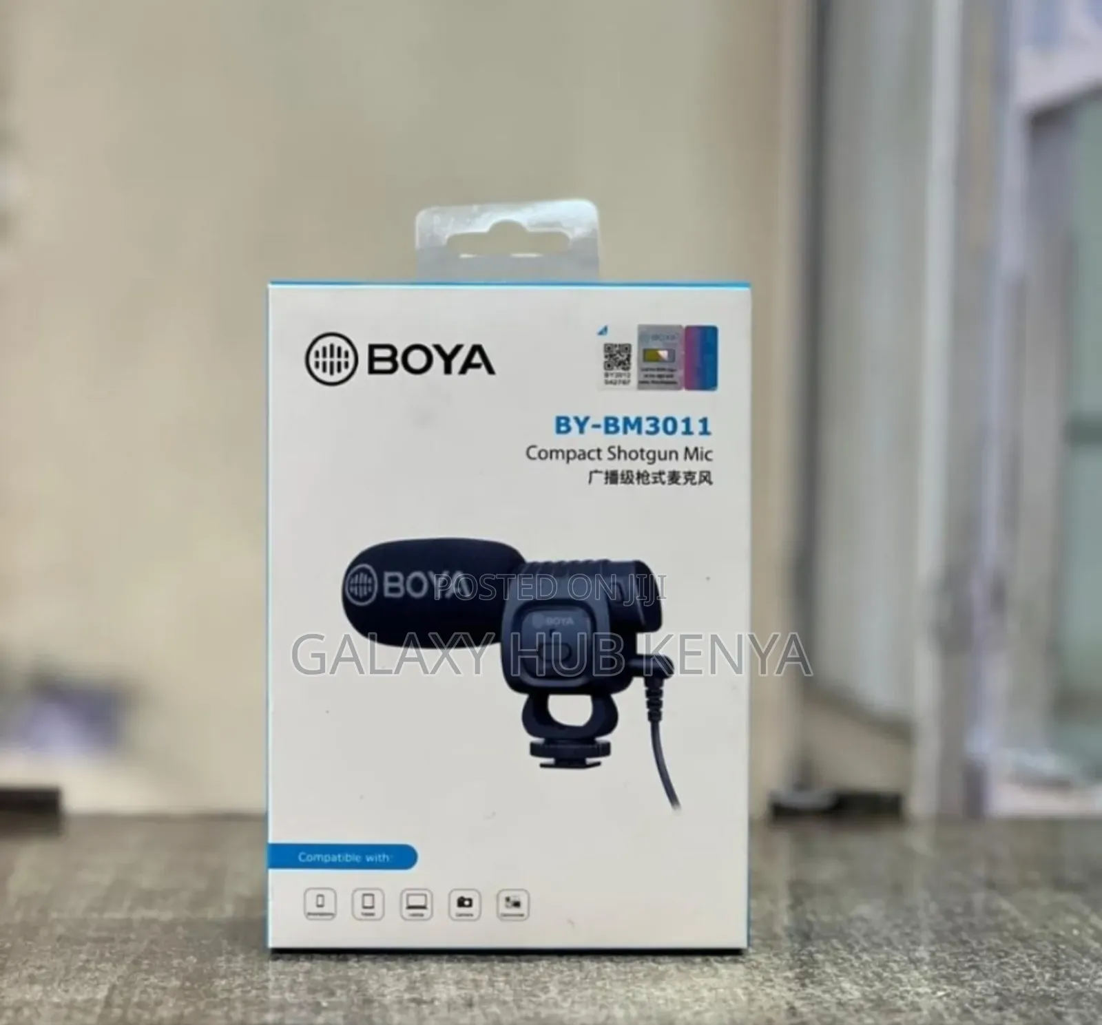 Boya by-Bm3011 Camera-Mount Cardioid Shotgun Microphone