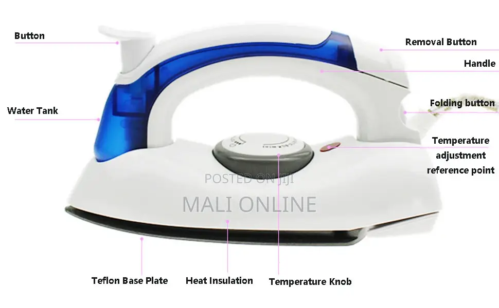 Portable Mini Travel Steam Iron 800w Foldable Electric Iron