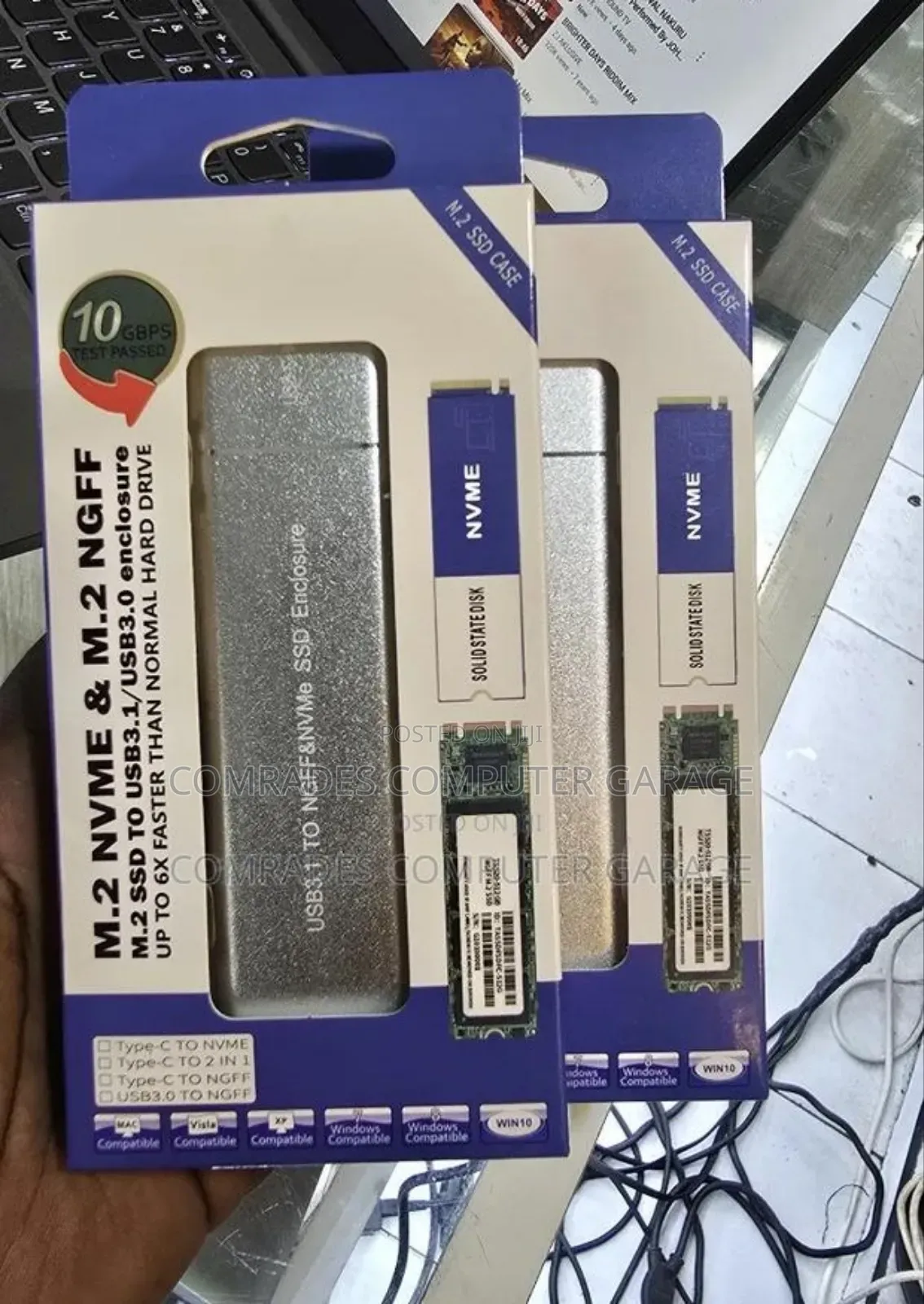 M.2 Nvme M.2 NGFF SSD Enclosure,
