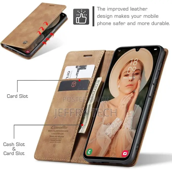 Magnetic Closure Protective Cover for Samsung Galaxy A16 4g