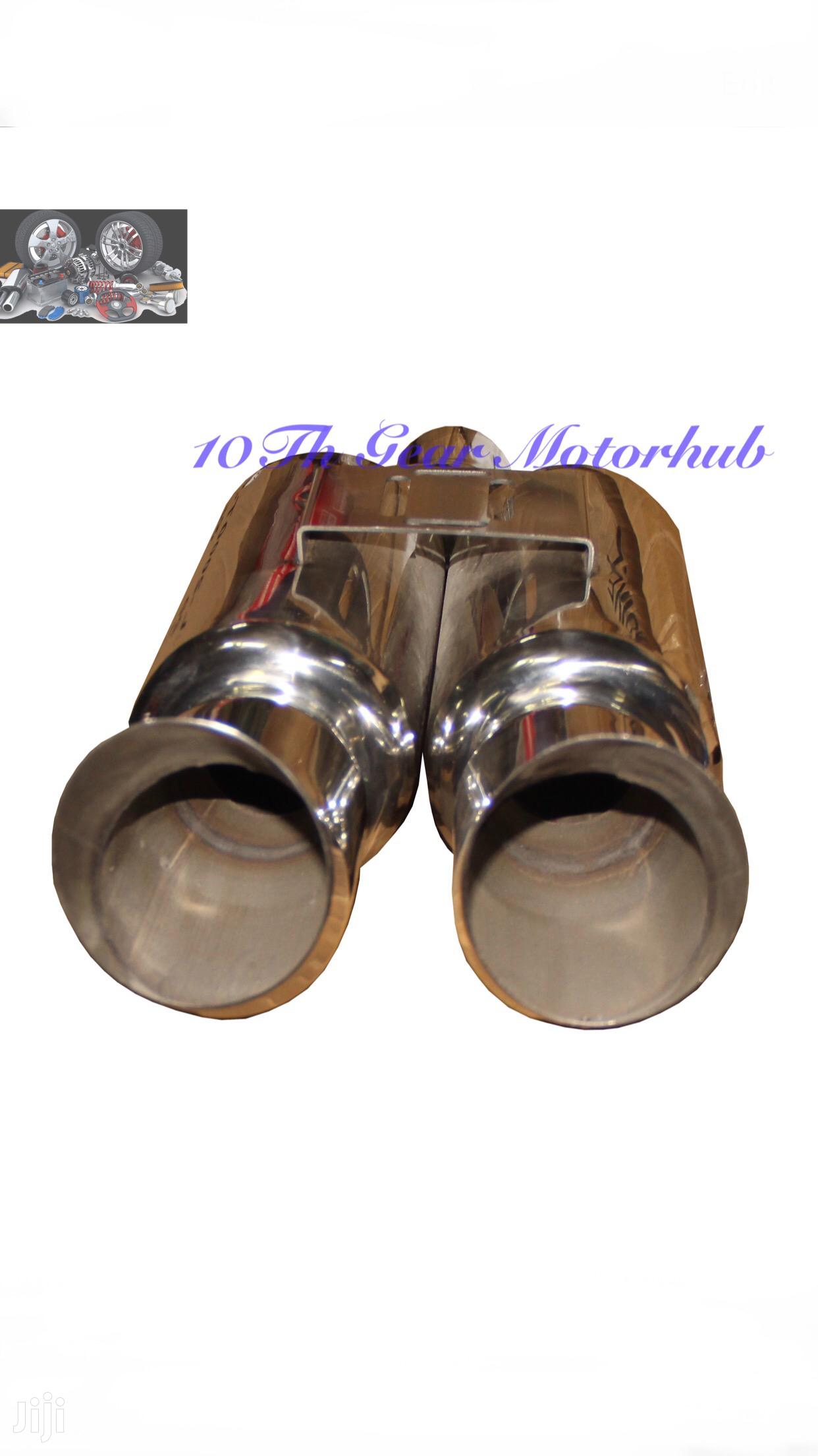 Exhaust Muffler Double Pipe Loud Agressive