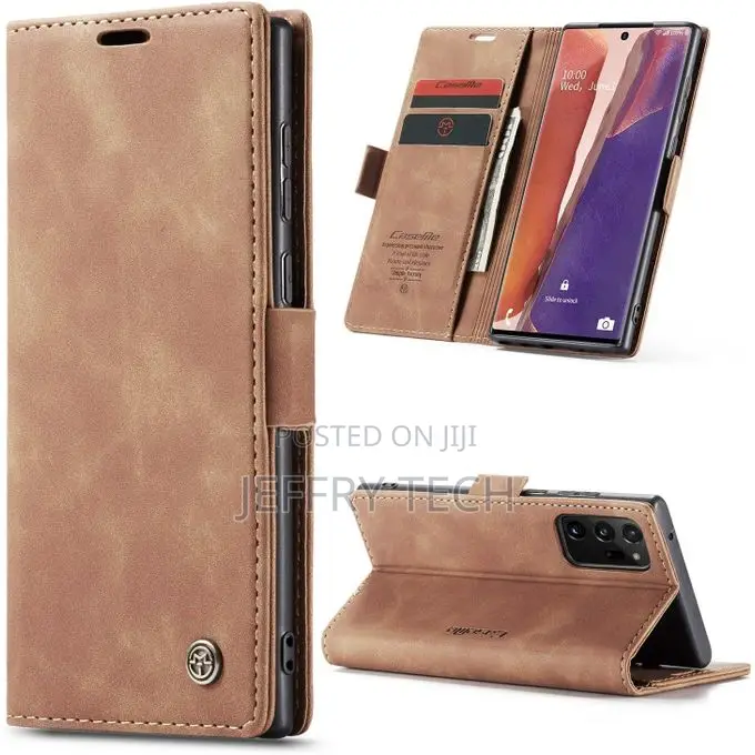 Samsung Galaxy Note 20 Ultra Suede Leather Wallet Case Flip