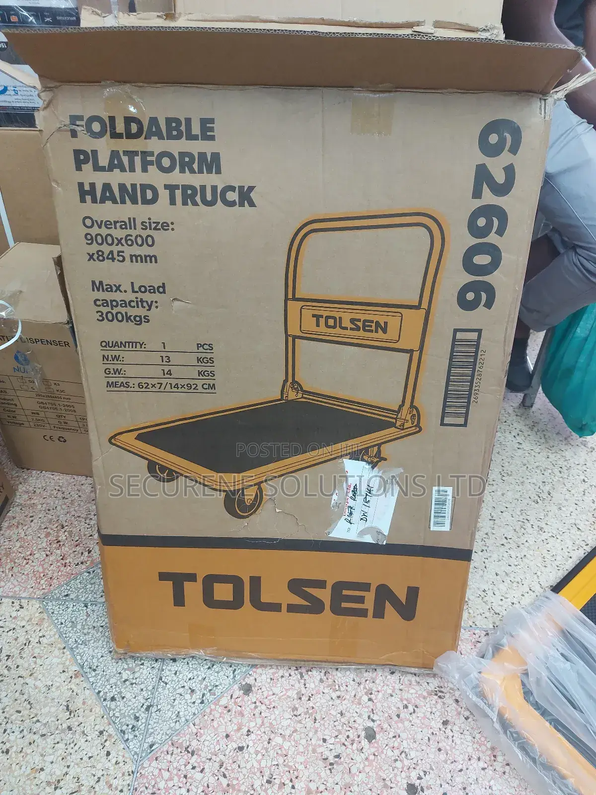 300kgs Tolsen Foldable Platform Hand Truck, Model 62606.