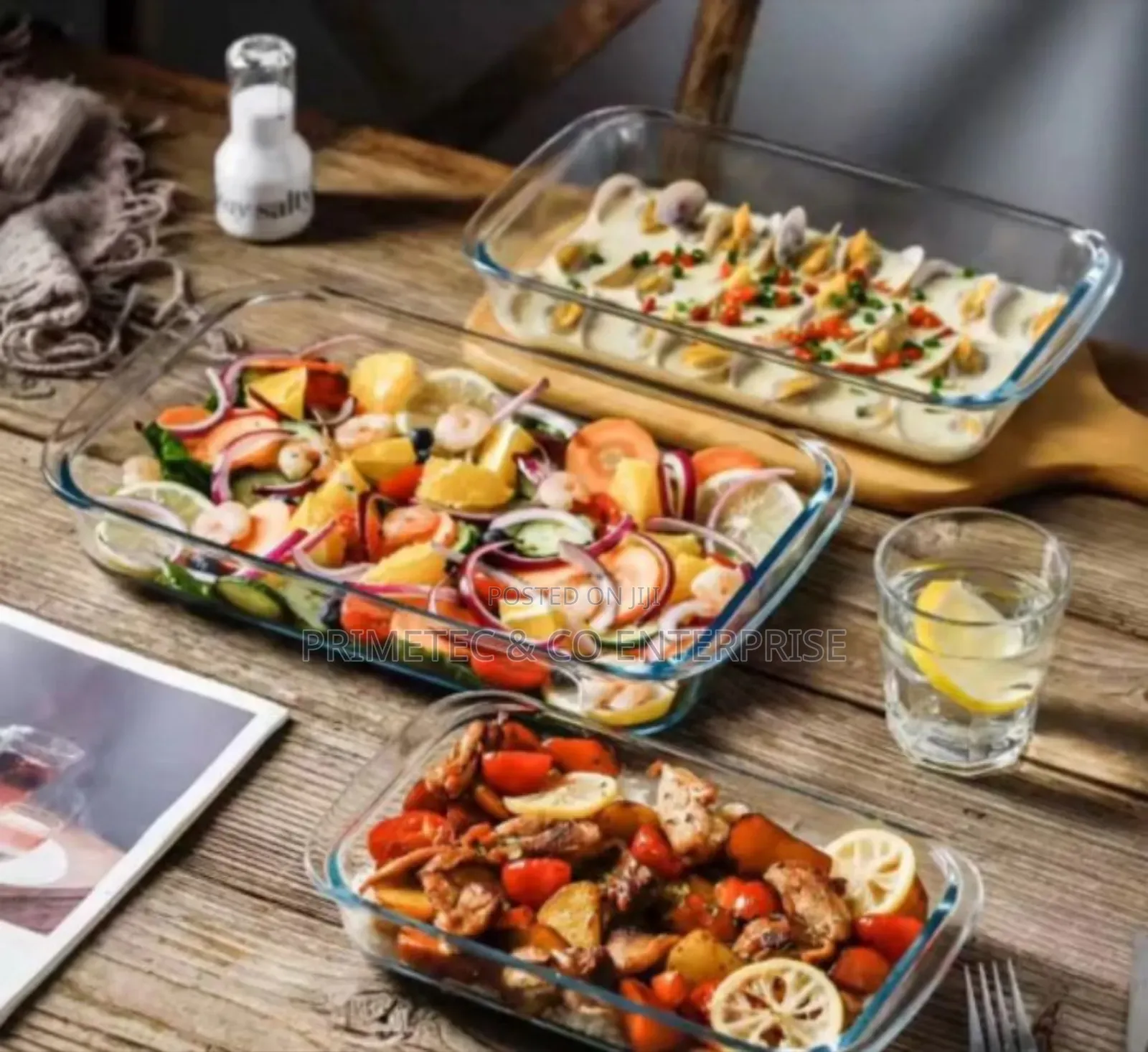 3in1 Glass Baking Tins