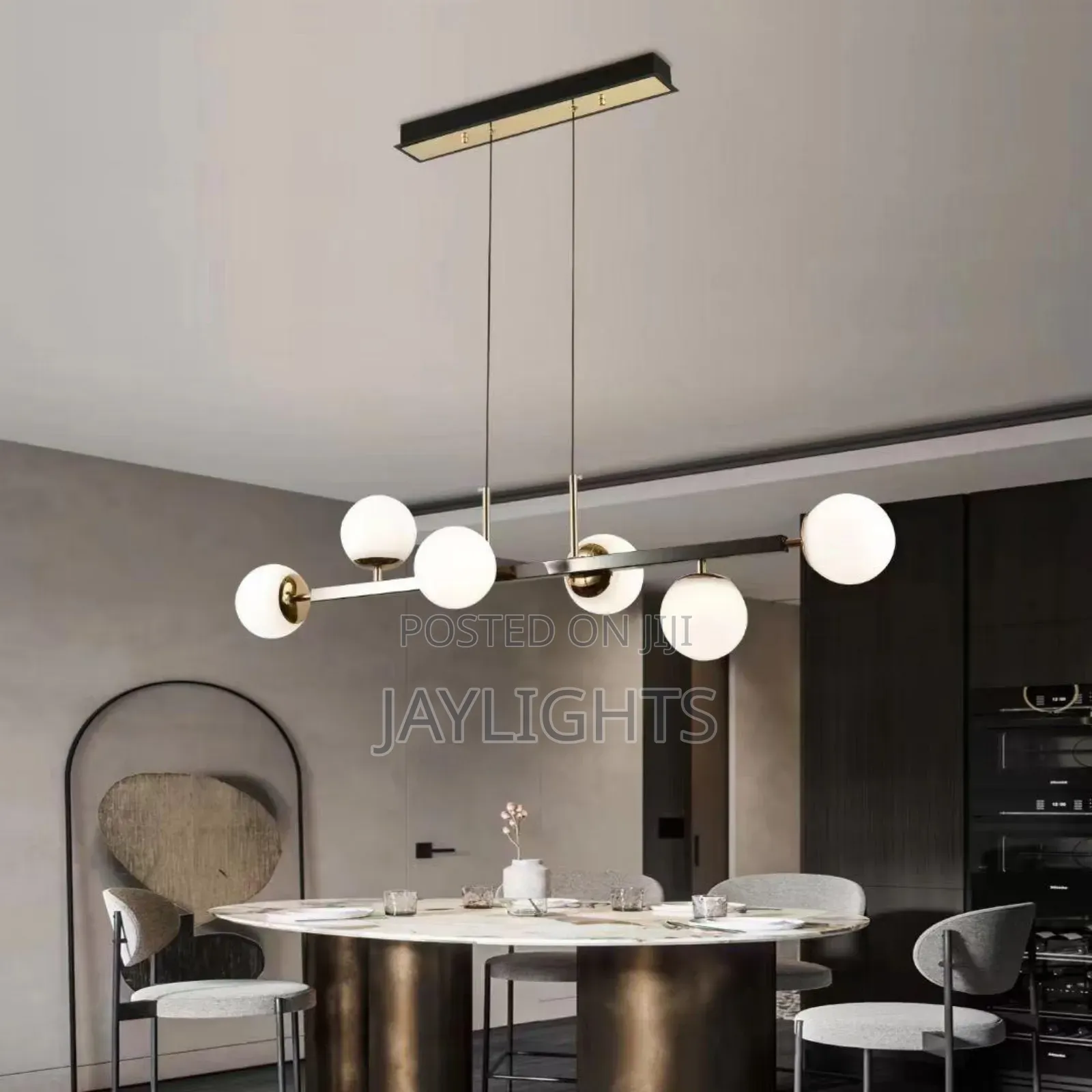 Symphony of Spheres: Contemporary Dining Room Chandelier"