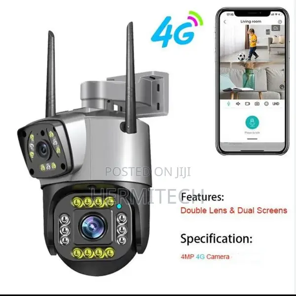 V380 4g 6mp Ip Outdoor Camera Dual Len