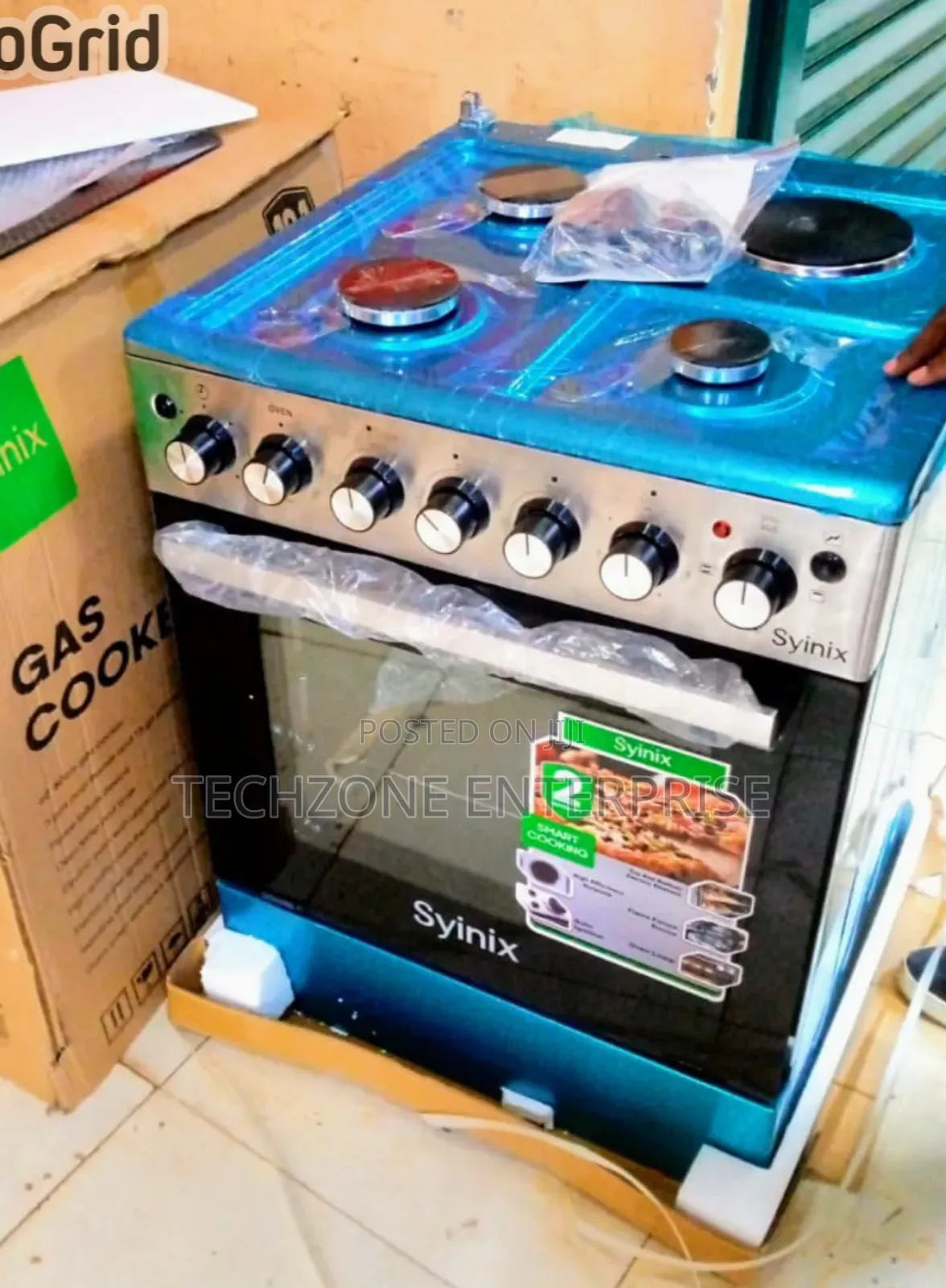 Syinix 60*60cm 3g+1e Electric Oven With Grill 