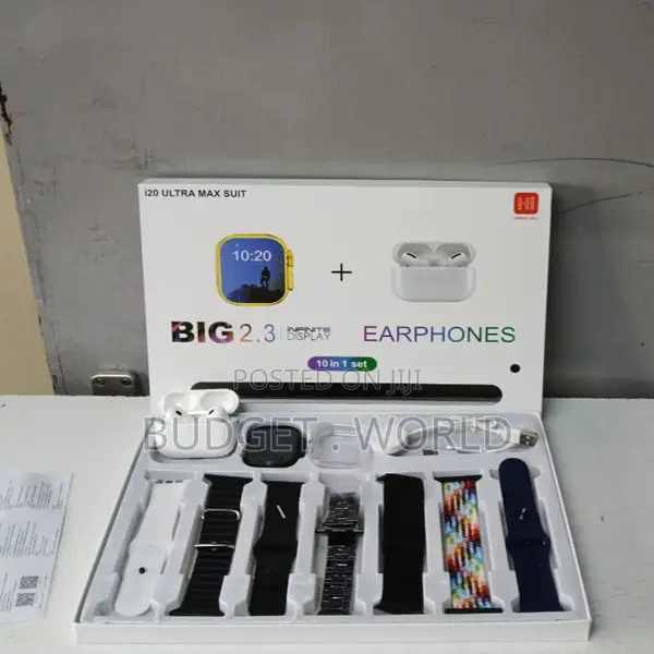 Waterproof I60 Smart Watch 2.3inch Large Screen With Earbuds