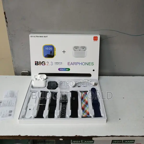 2.3inch Smartwatch Waterproof With Earbuds and 2 Dails