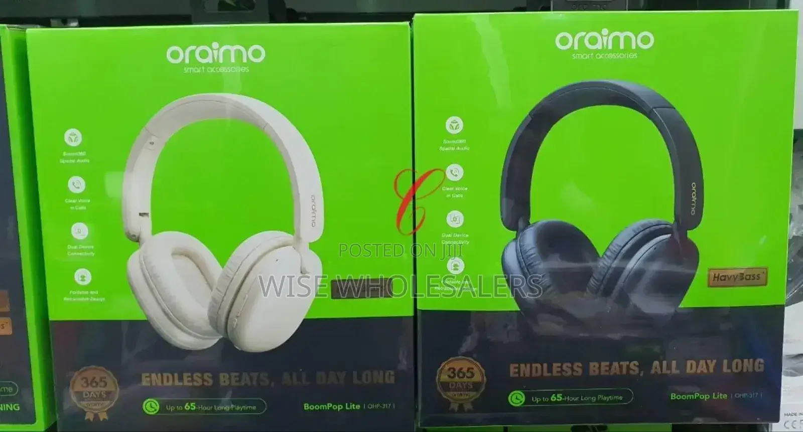 Oraimo Boompop Lite Ohp-317 65hrs Long Playtime Headphone