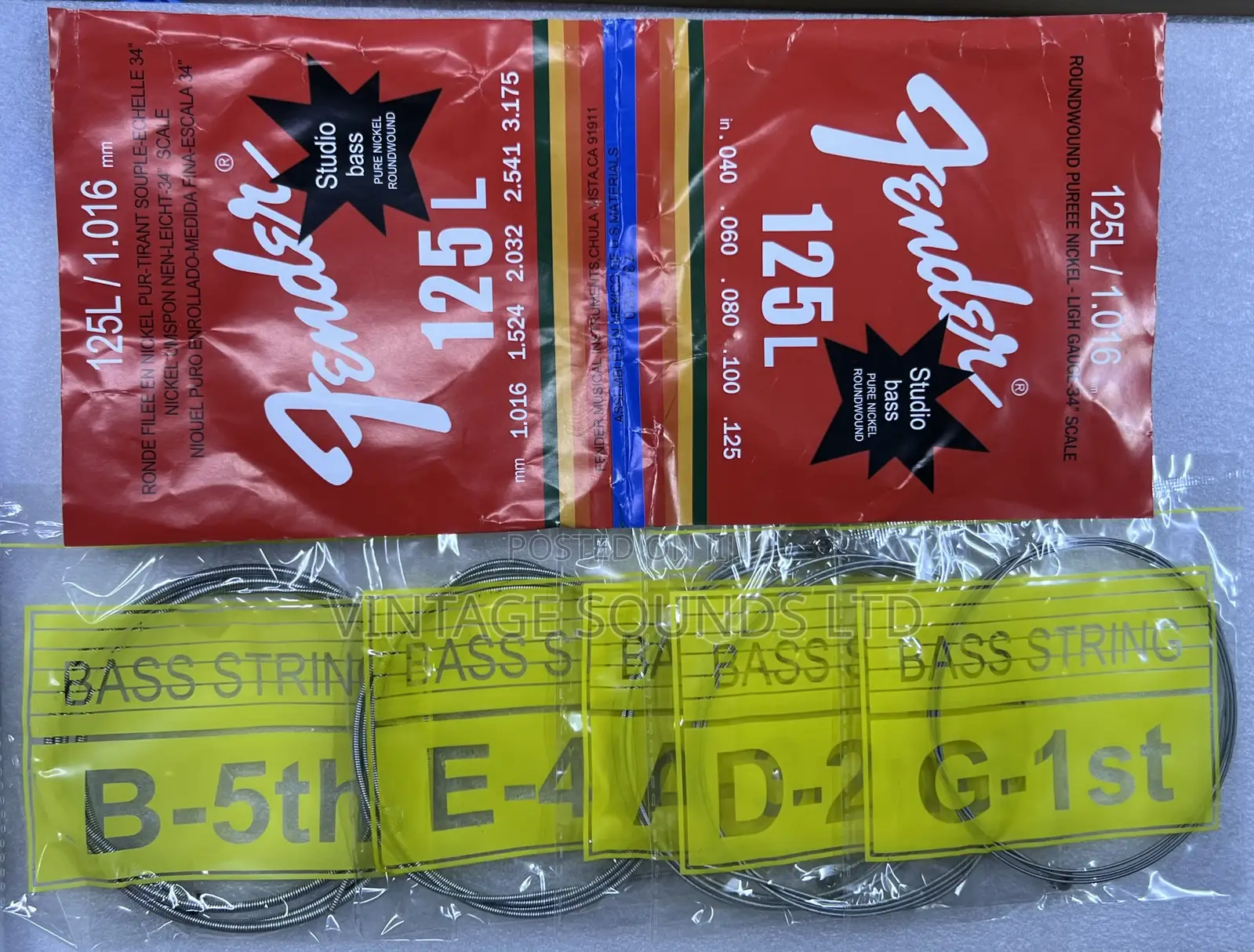 Fender Strings ( 5pcs ) For Electric Bass Guitar