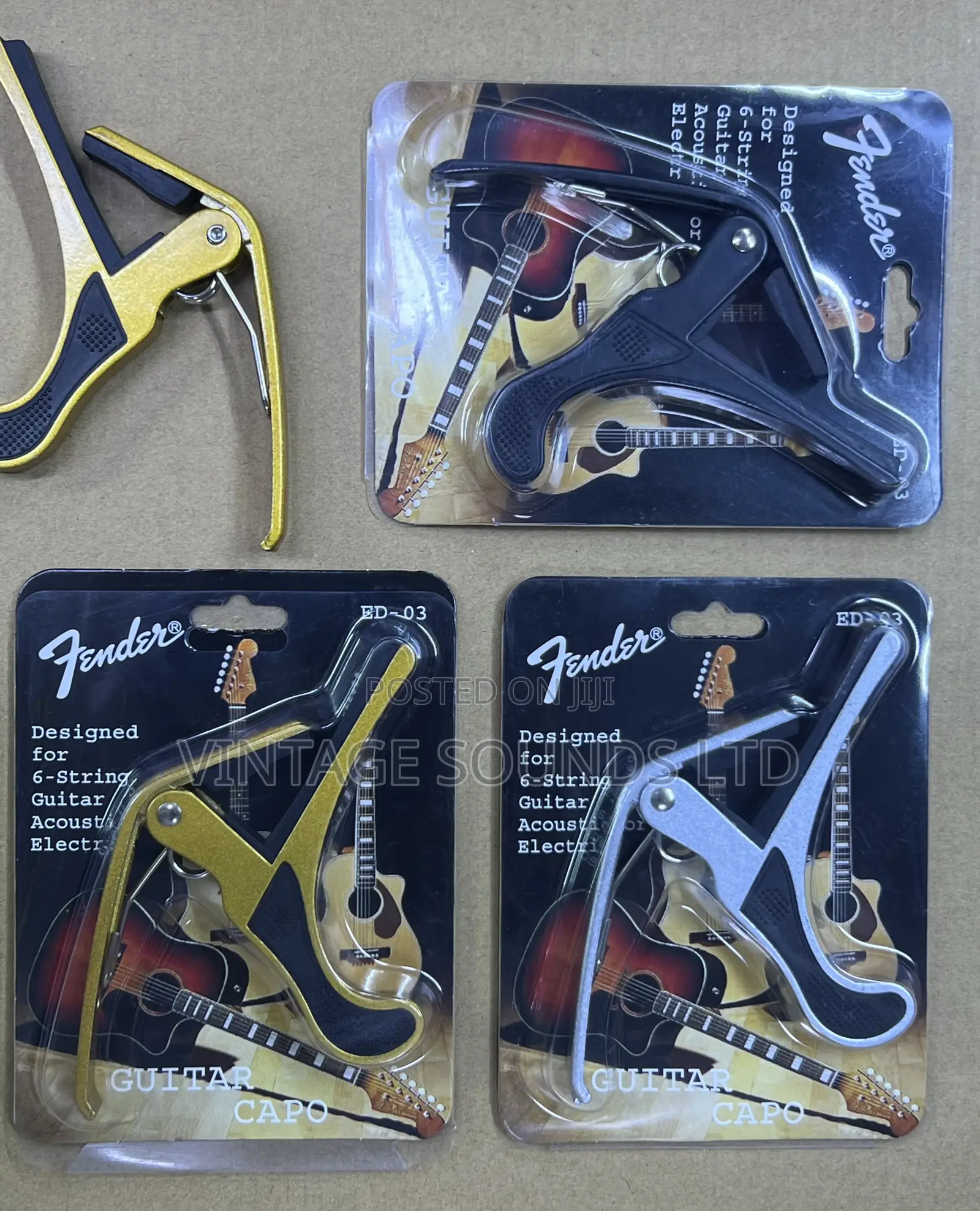 Fender Ed-03 Universal Iron Guitar Capo - Diffent Colours