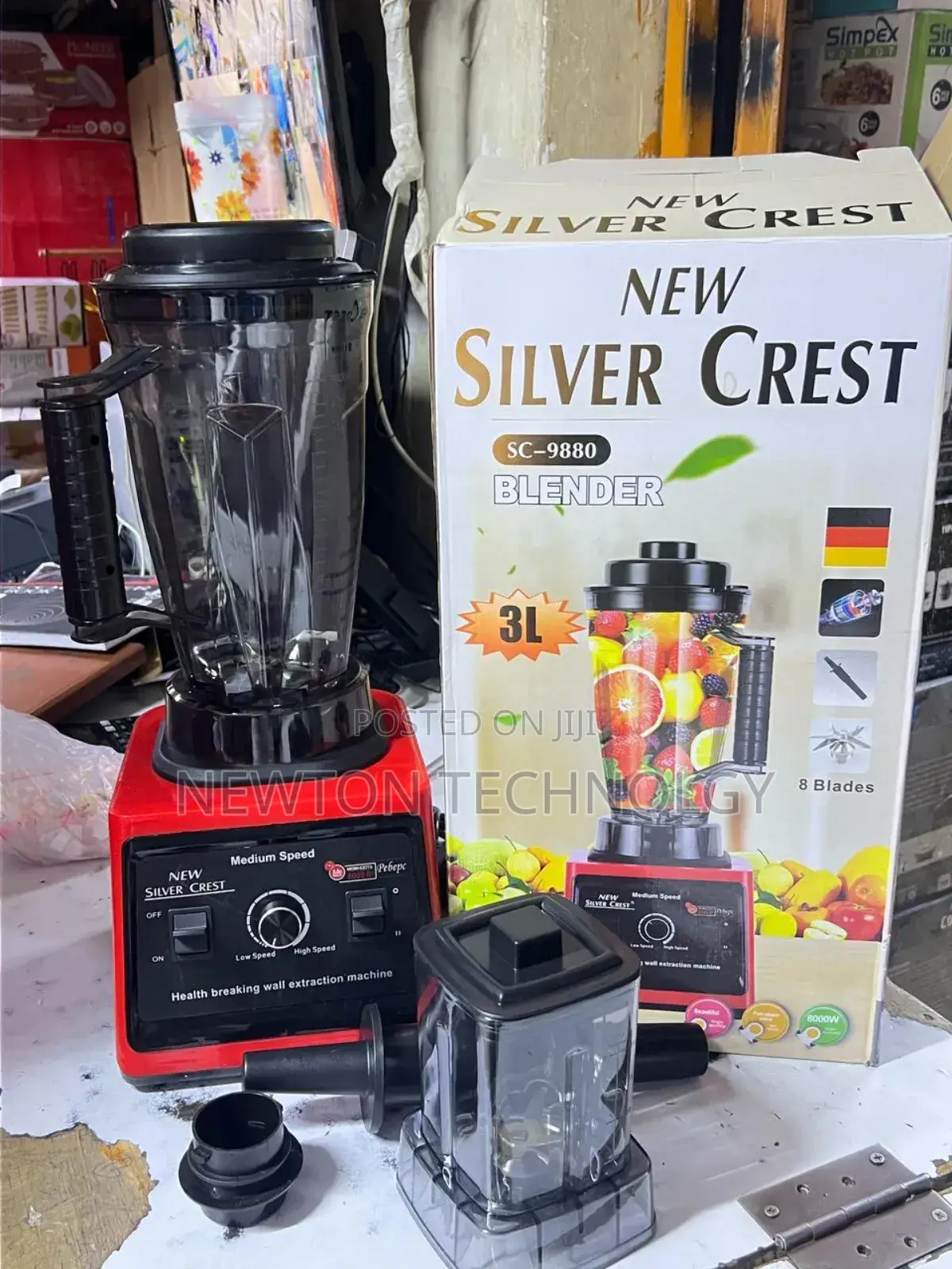 *8000 Watts Silver Crest Commercial Blender