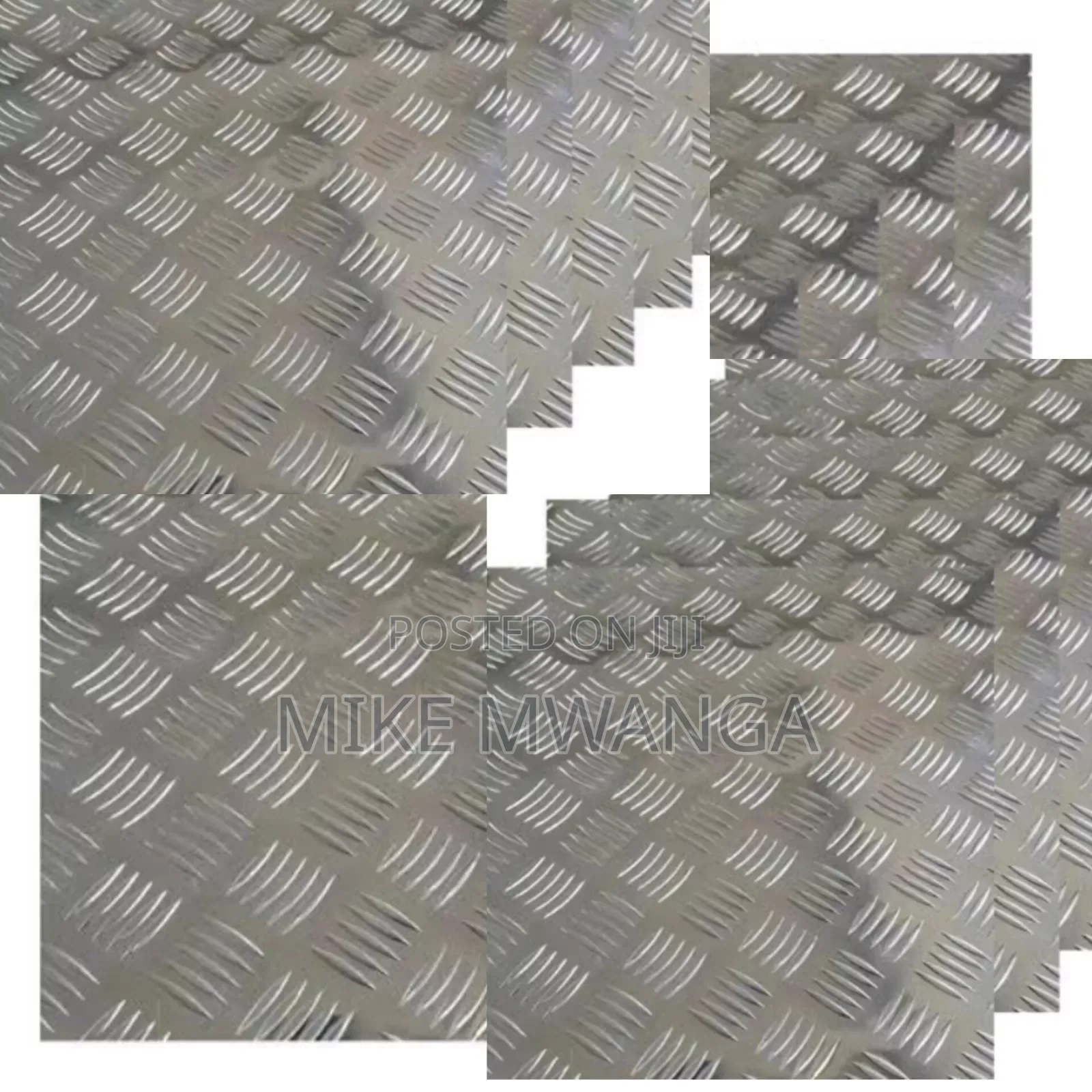 4ft by 8ft Textured Aluminum Chequered Plate