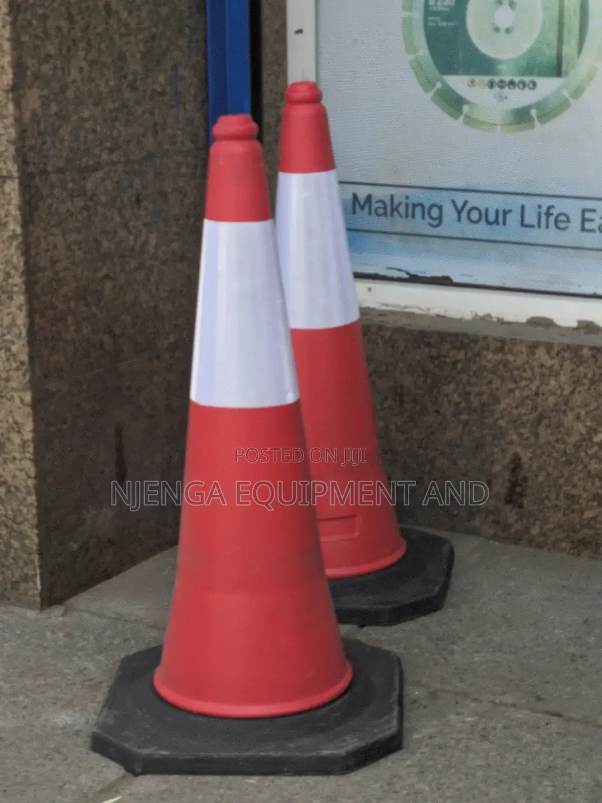 PVC Traffic Cone With Rubber Base – High Visibility