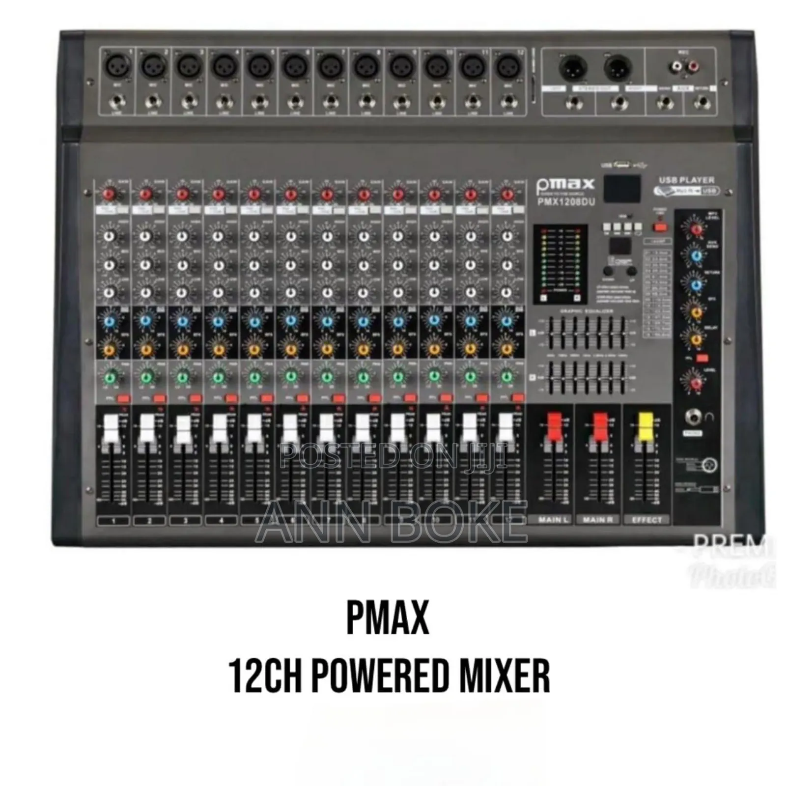 *Pmax 12ch Powered Mixer