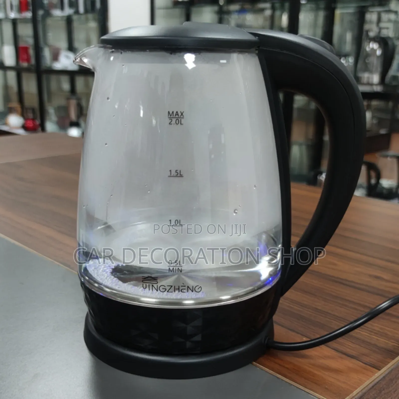 2ltr Fast Boiling Electric Glass Kettle With Led Light