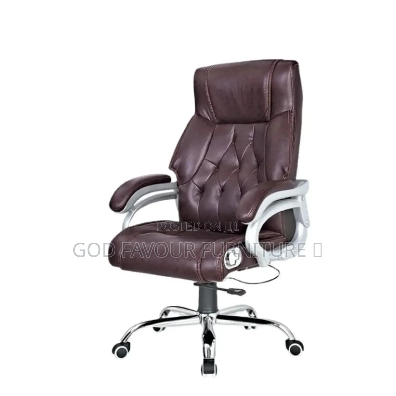 Brown Leather Ergonomic High Back Office Chair Sy5v