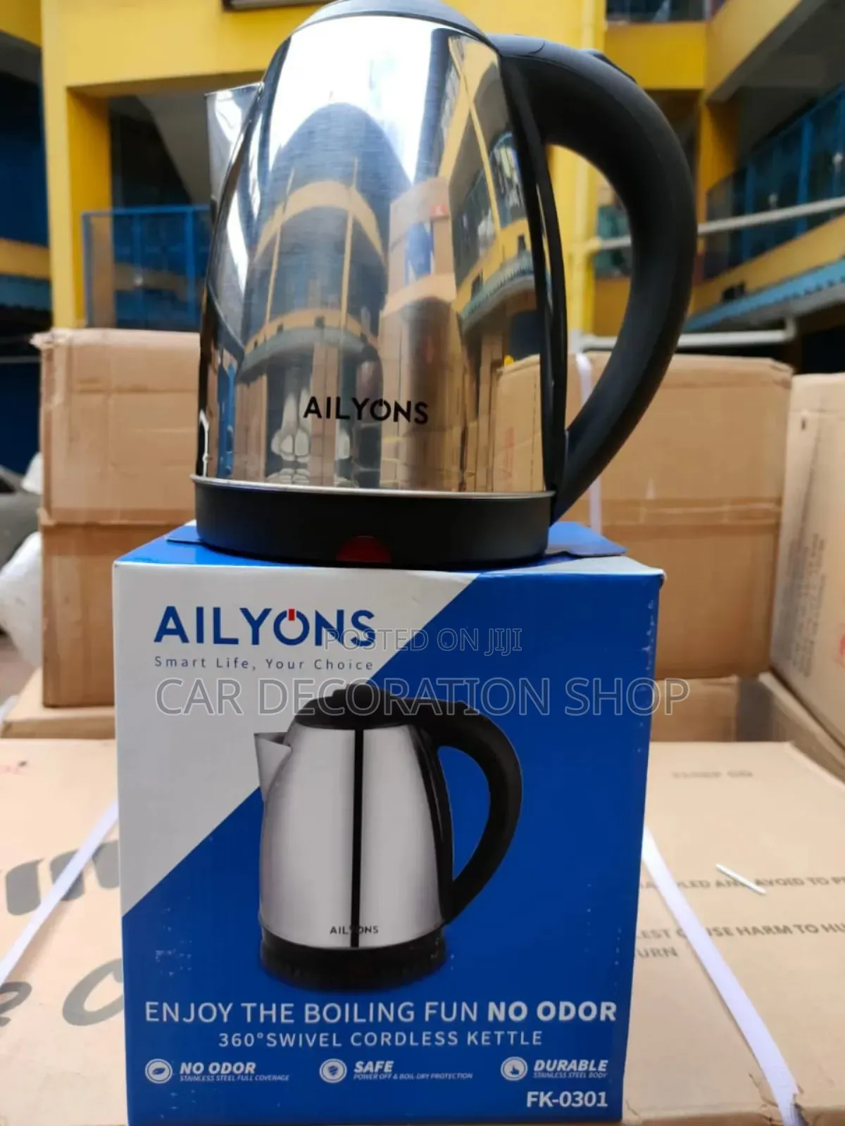 Stainless Steel 2l Cordless Electric Automatic Kettle