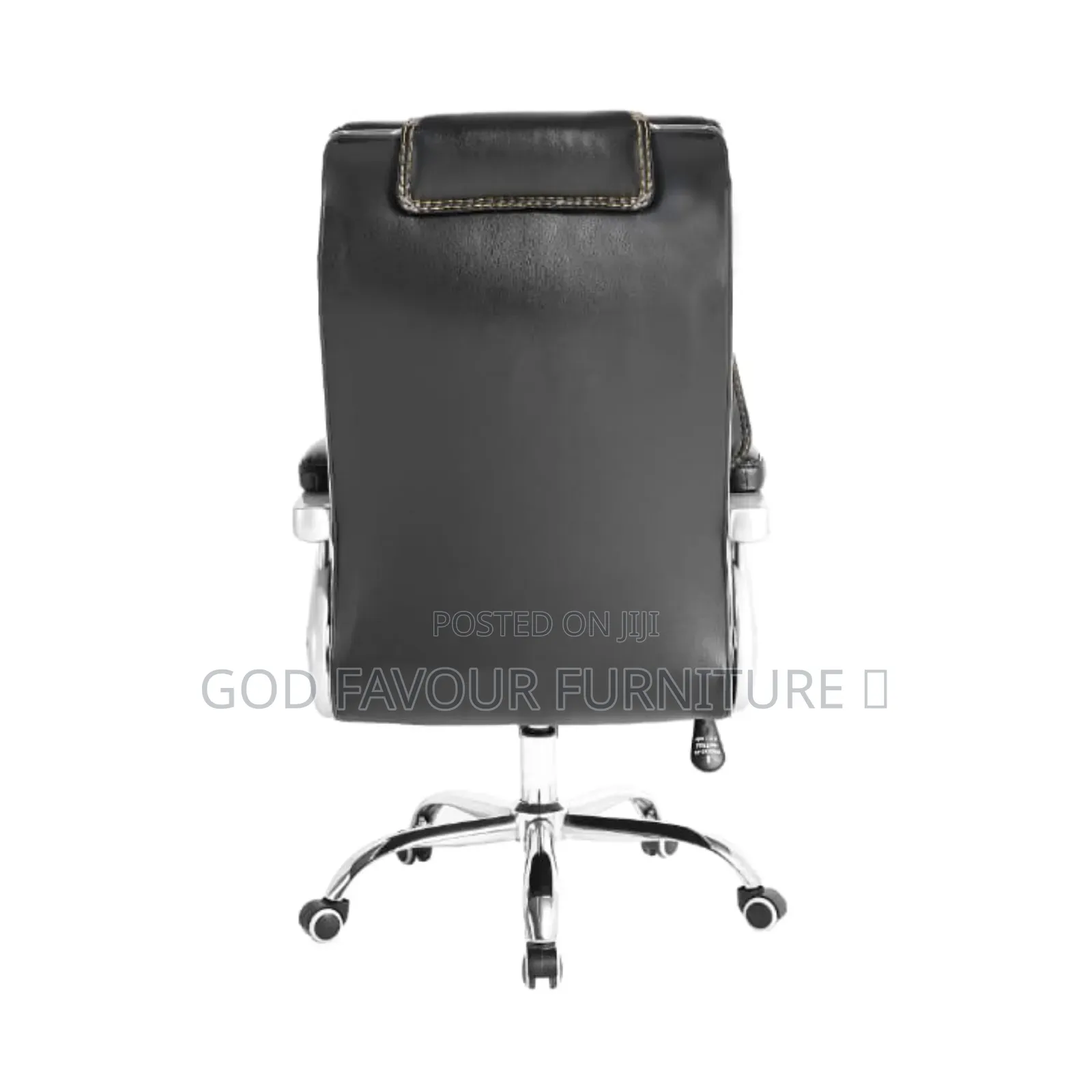 Elegant Executive Swivel Leather Office Chair Black Jc3s