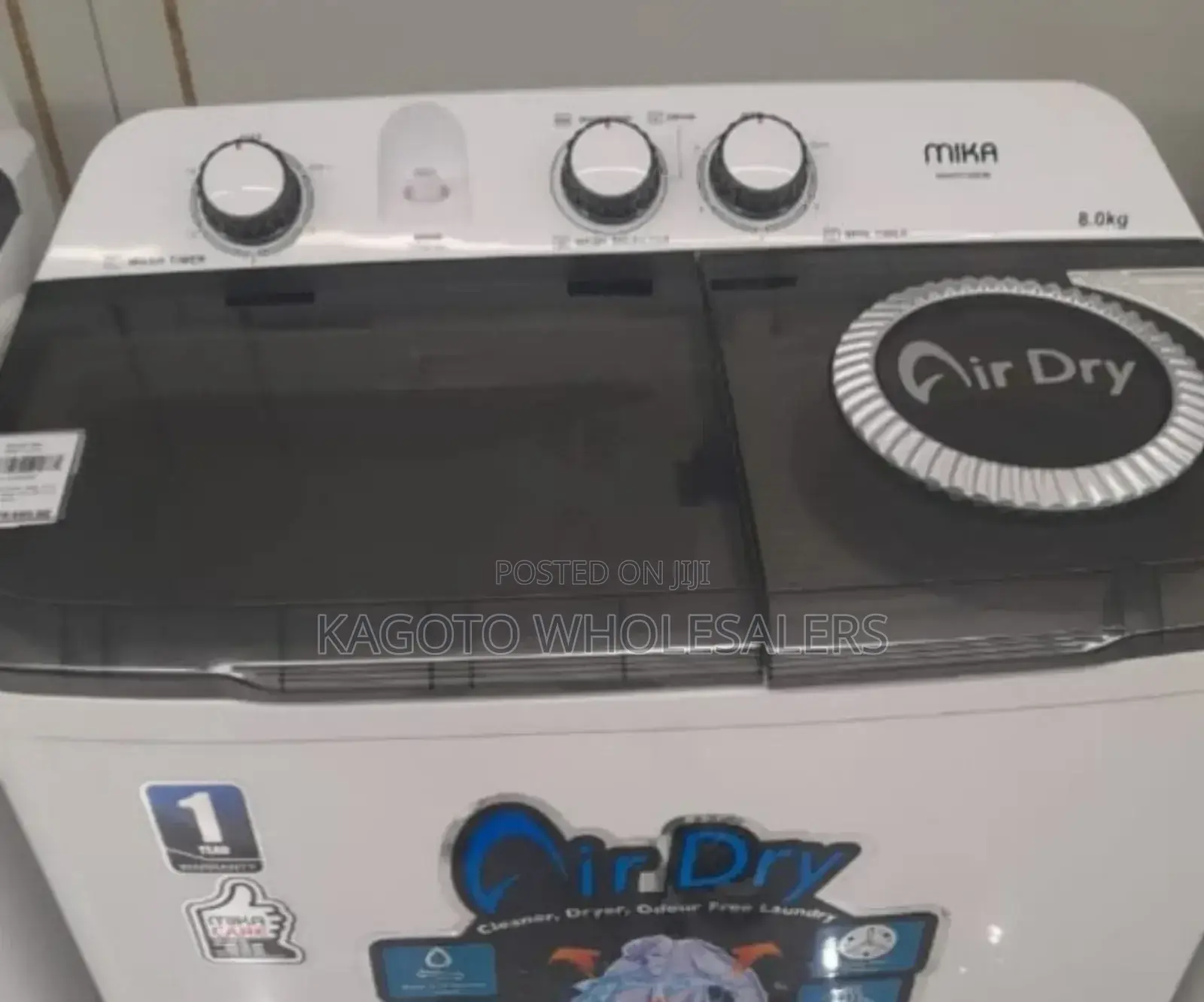 Mika 8kgs Semi Automatic Twin Tub Washing Machine M/Tw*