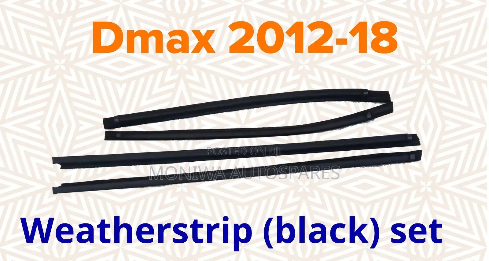 Weather Strip Isuzu Dmax 2012-2018