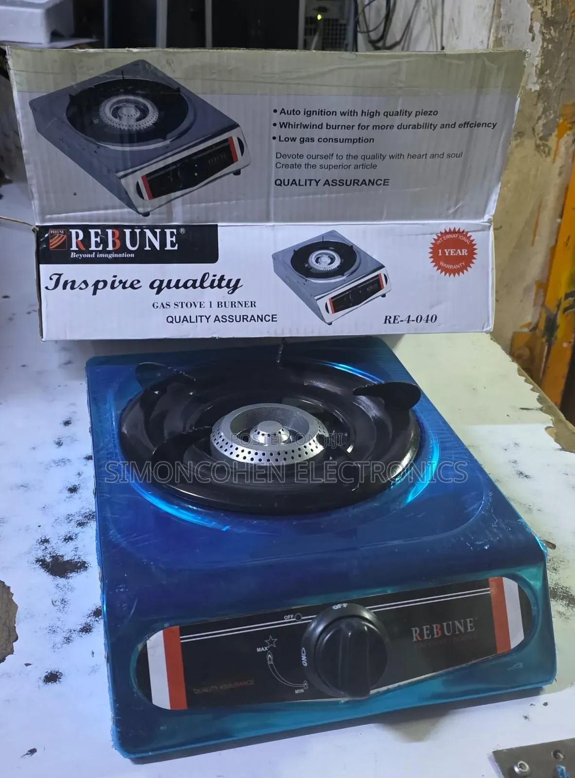 Single Burner Rebune Auto Ignition Cooker