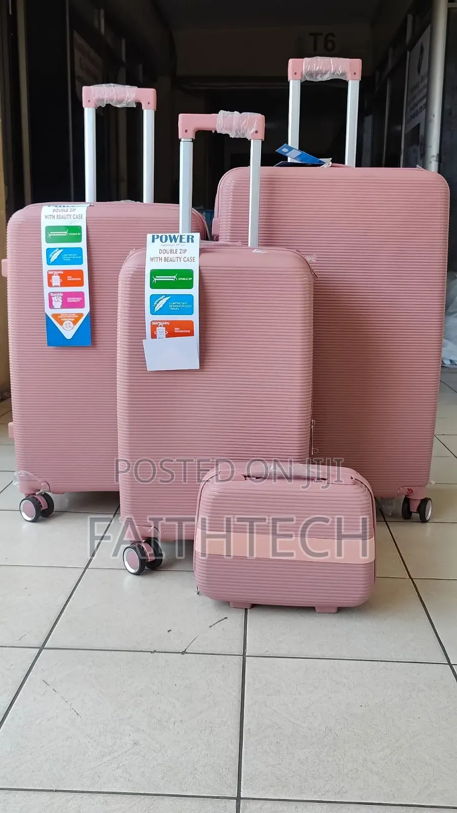*4 N 1 Luxurious Unbreakable Pp Suitcase*