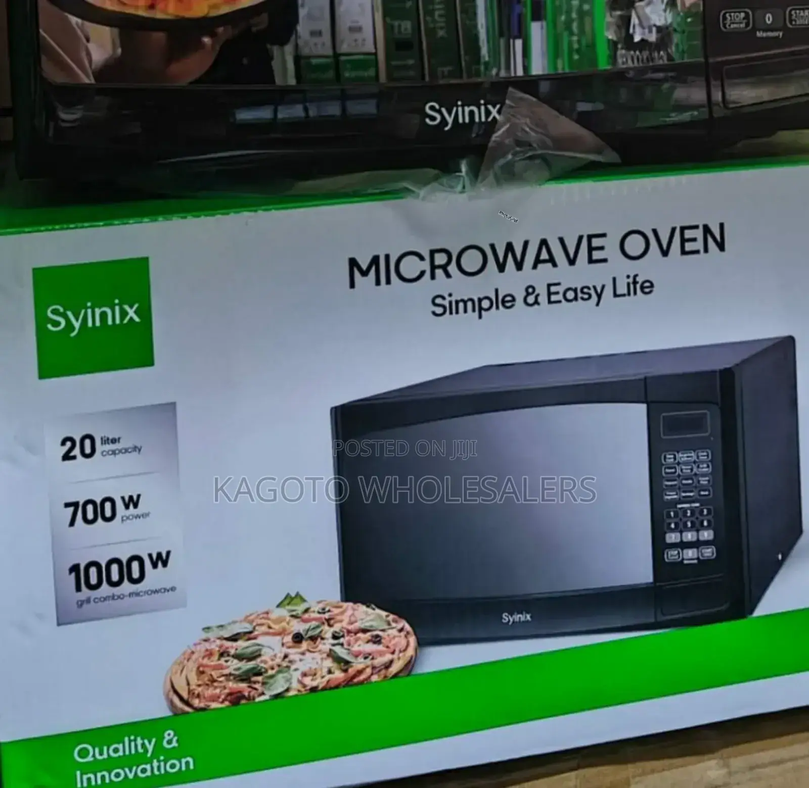 20litre Syinix Digital Microwave Oven Plus Grill (Black) /Mw