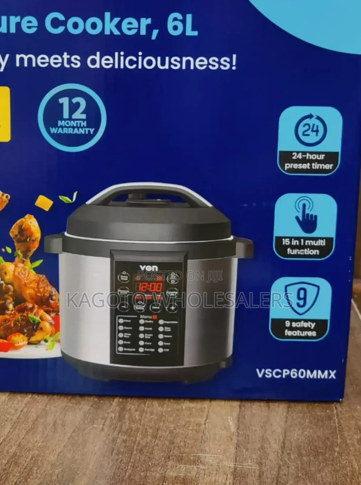 Von Electric Pressure Cooker 6l* v/Pc-02