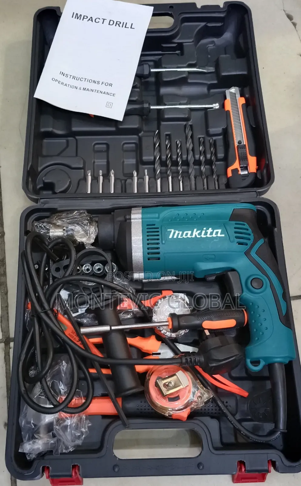 Original Makita Electric Hammer Drill Set