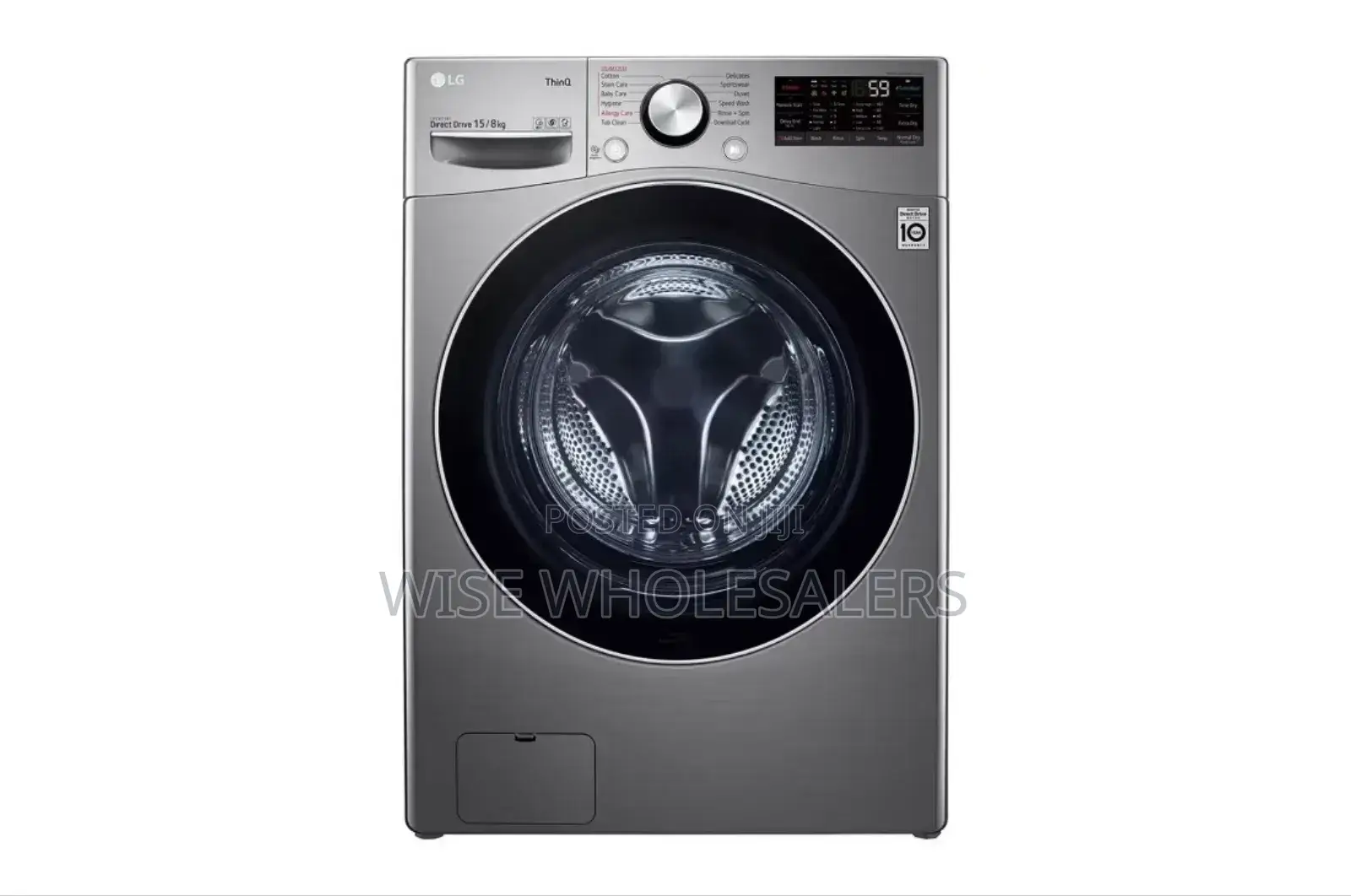 15kg/8 Kg Front Load Washer/Dryer | Ai Ddtm | Steamtm| Thinq