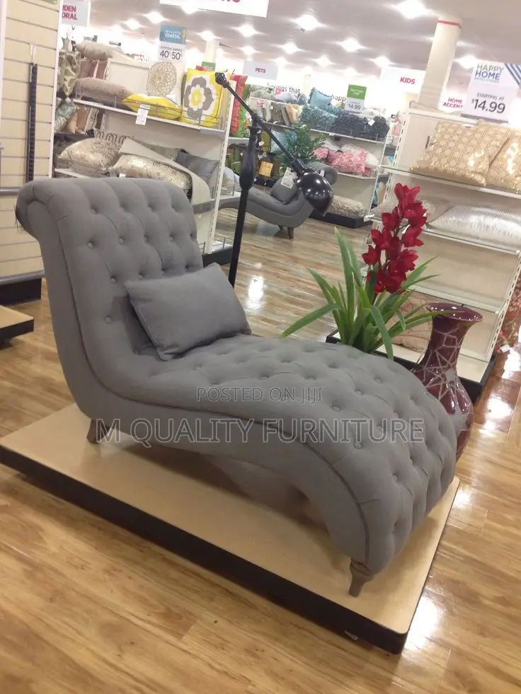 Gray Chesterfield Modern Outdoor Couch