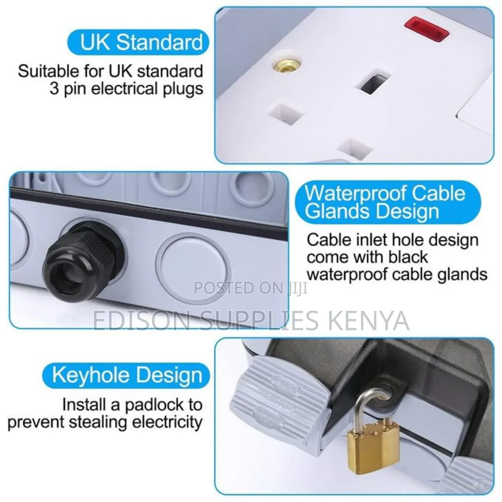 Tronic Outdoor Sockets Twin Waterproof Double Socket 13a