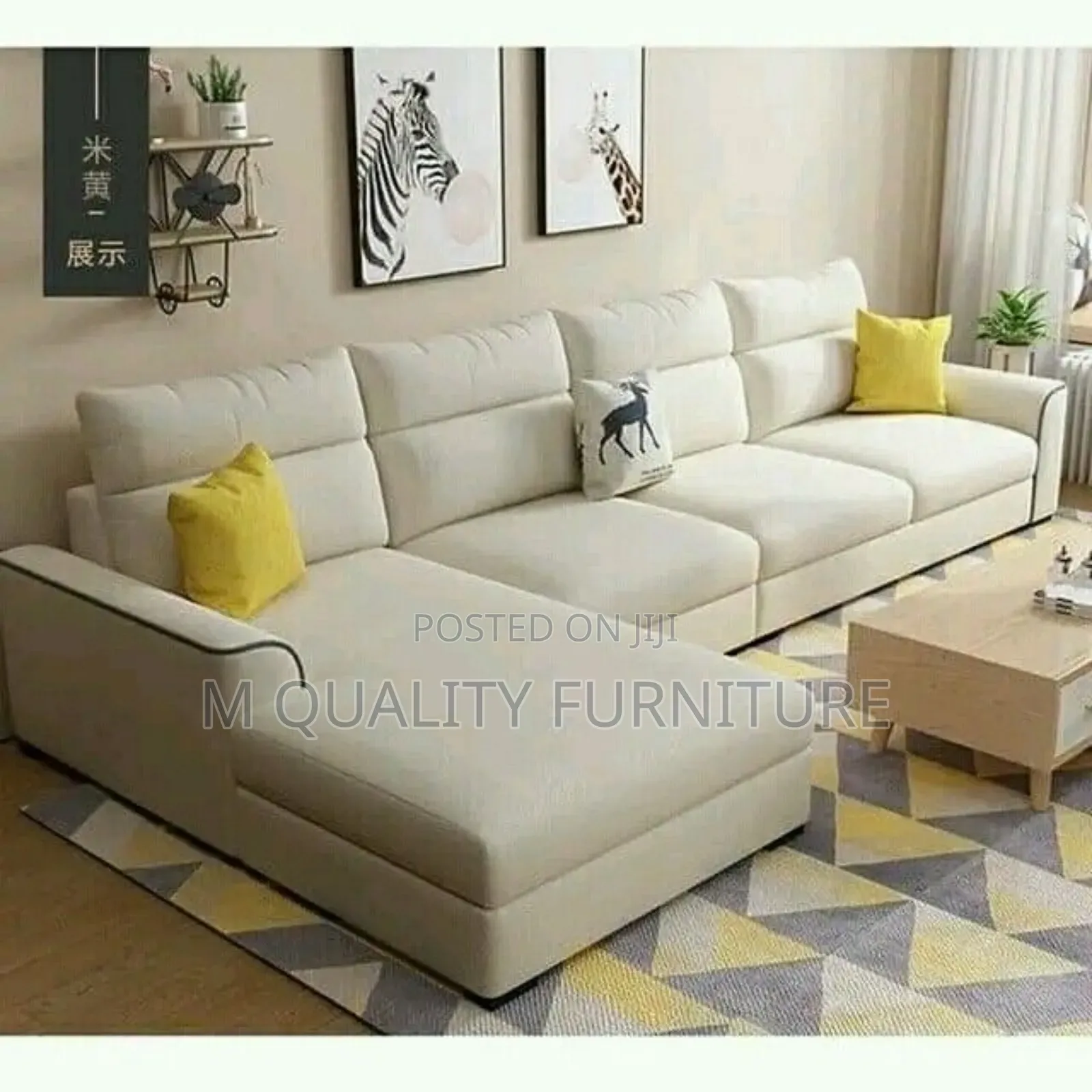 White Classy Corner Sofas