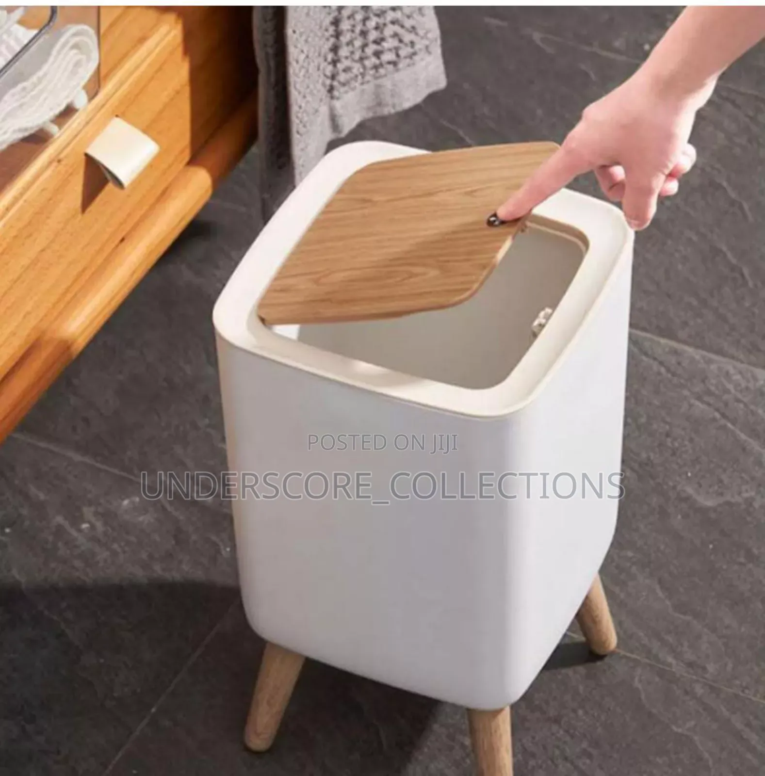 10 Liters Large-Capacity Plastic Home Kitchen Trash Can